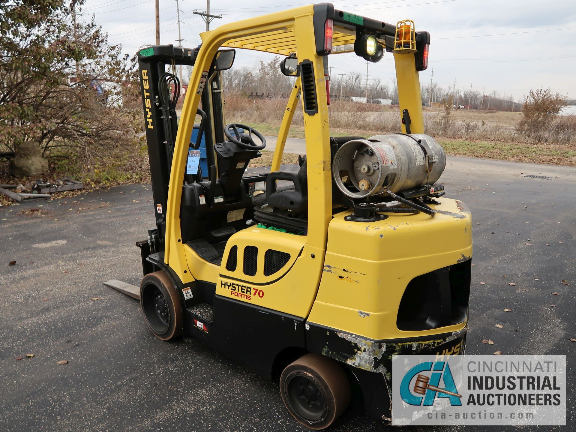 7,000 LB HYSTER MODEL S70 FT LP GAS FORKLIFT; S/N G187V02112M, 80" MAST HEIGHT, 122" MAX LIFT - Image 7 of 11