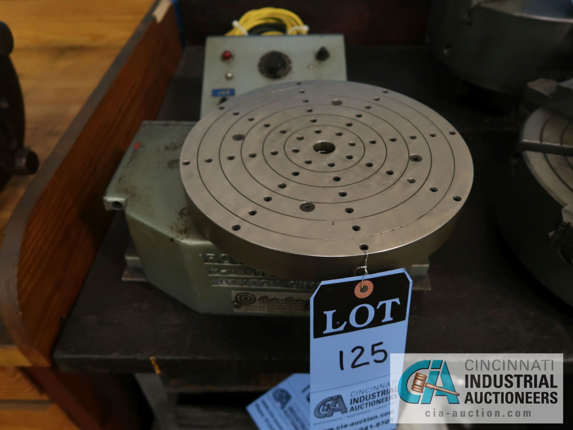10" ROTO-GRIND MODEL 307-V ELECTRIC ROTARY TABLE WITH VARIABLE SPEED CONTROL
