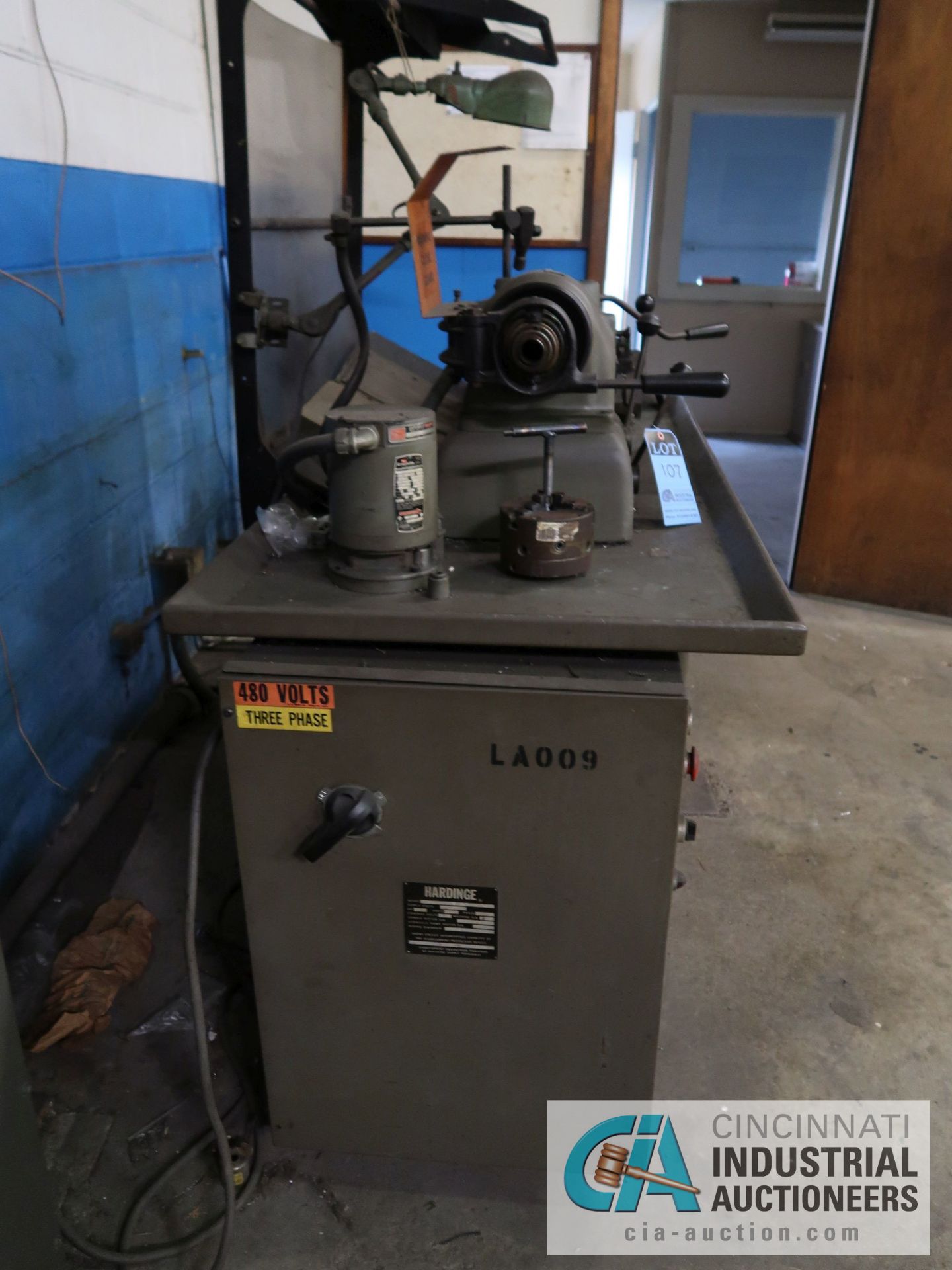 HARDINGE MODEL DSM-59R LATHE, 7" SWING, 12" BETWEEN CENTERS - Image 3 of 7