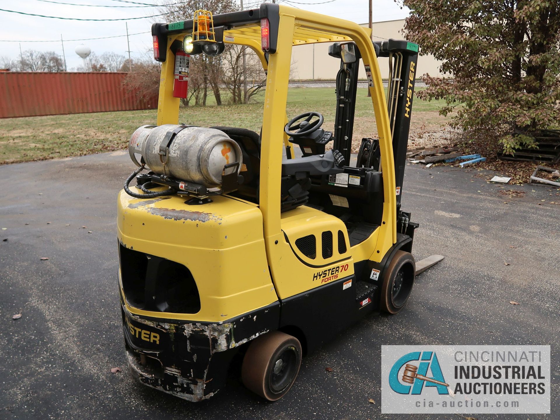 7,000 LB HYSTER MODEL S70 FT LP GAS FORKLIFT; S/N G187V02112M, 80" MAST HEIGHT, 122" MAX LIFT - Image 5 of 11