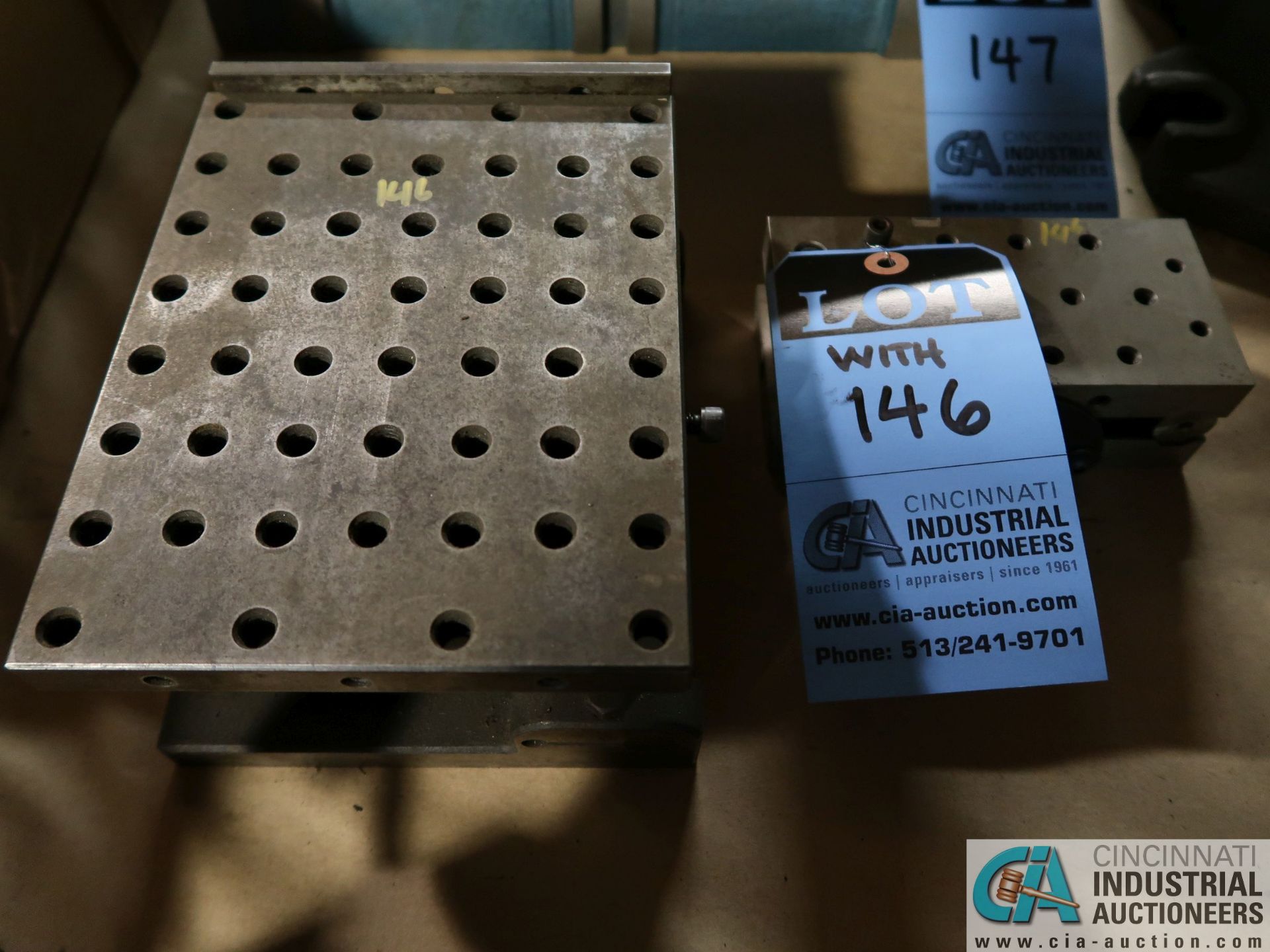 6" X 10-3/4" MAGNA-SINE MODEL B10 MAGNETIC SINE PLATE WITH 6" X 7-1/2" & 3" X 6" DRILLED AND - Image 2 of 2