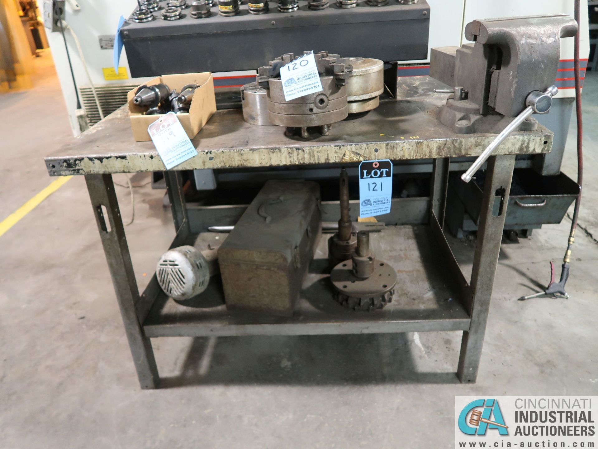 STEEL BENCH WITH 8" WILTON BENCH VISE