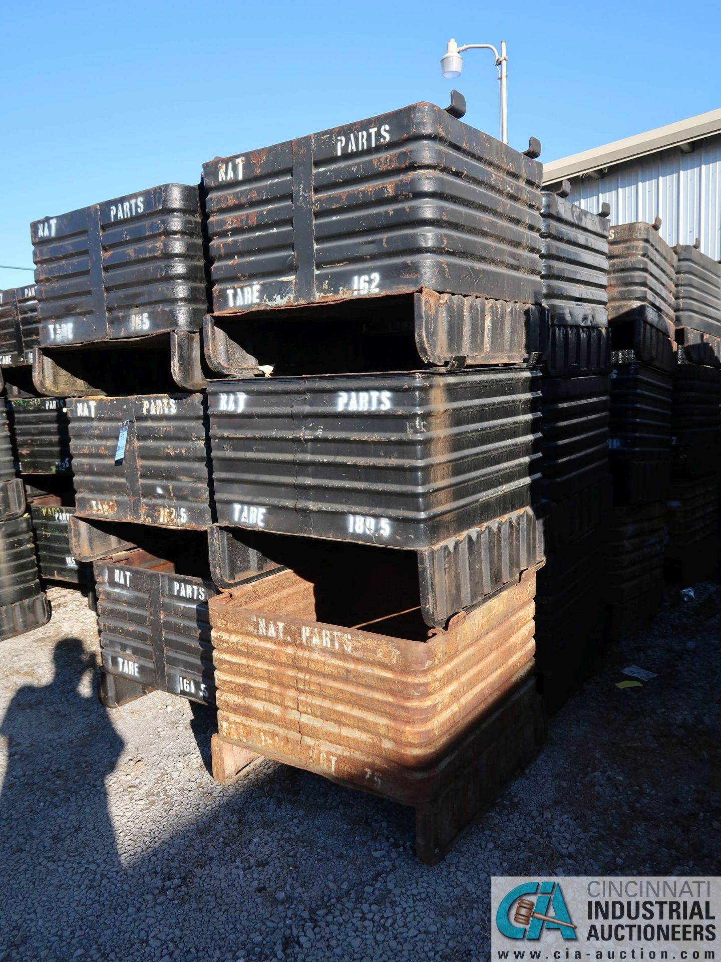 36" X 34" X 20" DEEP HEAVY DUTY STACKABLE CORRUGATED STEEL TUBS