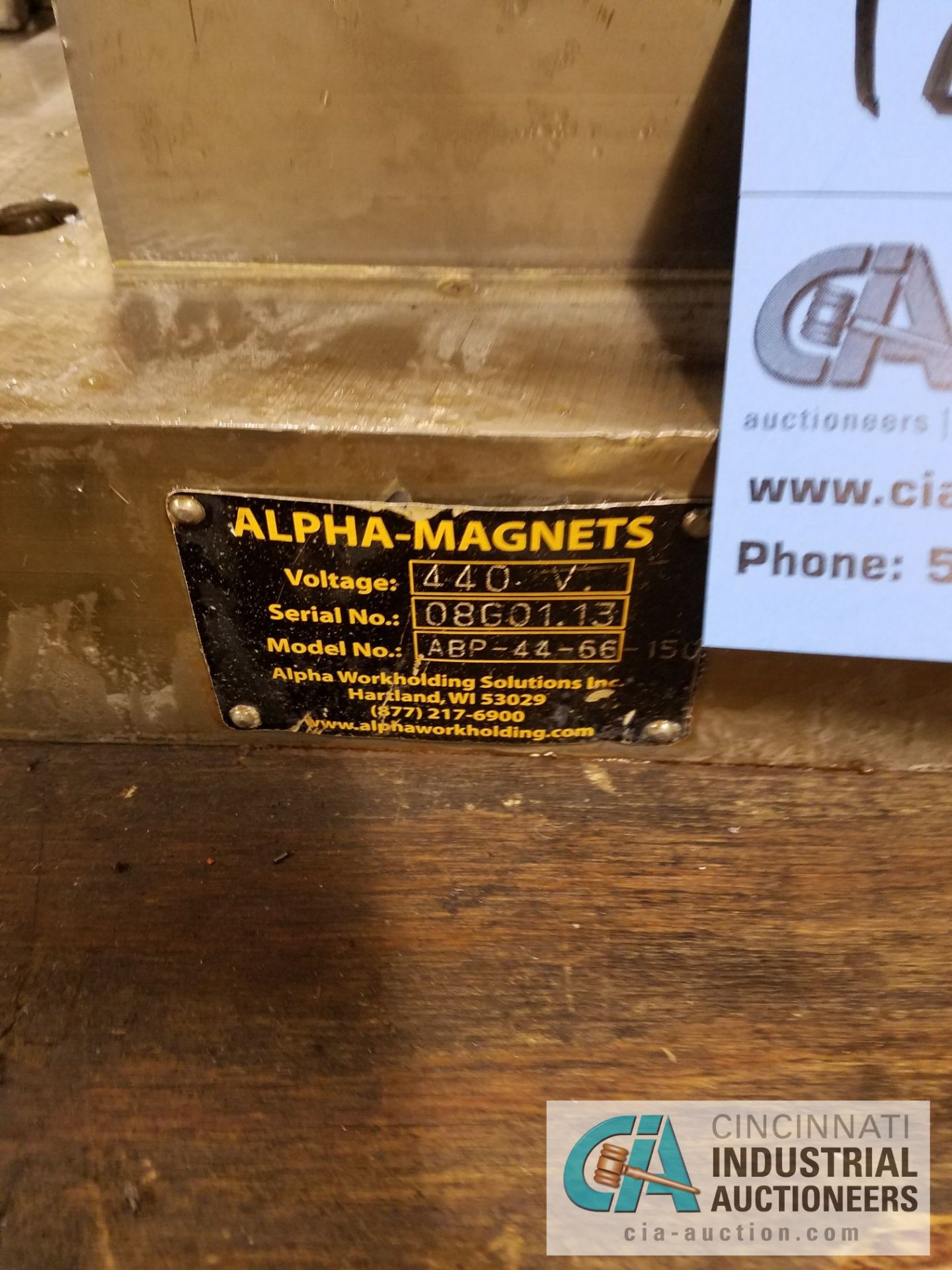 26" X 58" ALPHA MAGNETIC CHUCK WITH CONTROLLER - Image 2 of 2