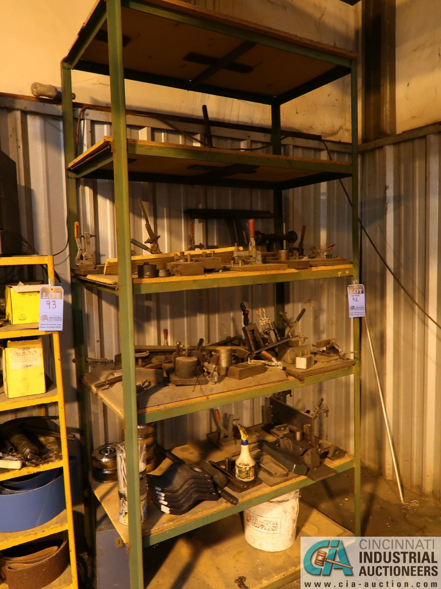 SECTIONS MISC. SIZE WELDED TOGETHER STEEL SHELVING ** NO CONTENTS ** - Image 2 of 2