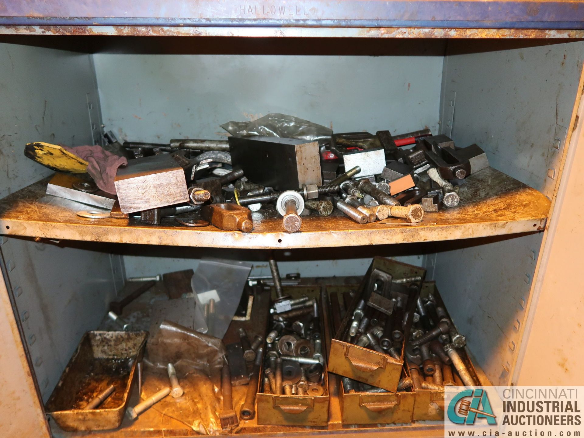 TWO-DOOR COUNTER HEIGHT CABINET WITH MISCELLANEOUS HARDWARE - Image 2 of 2