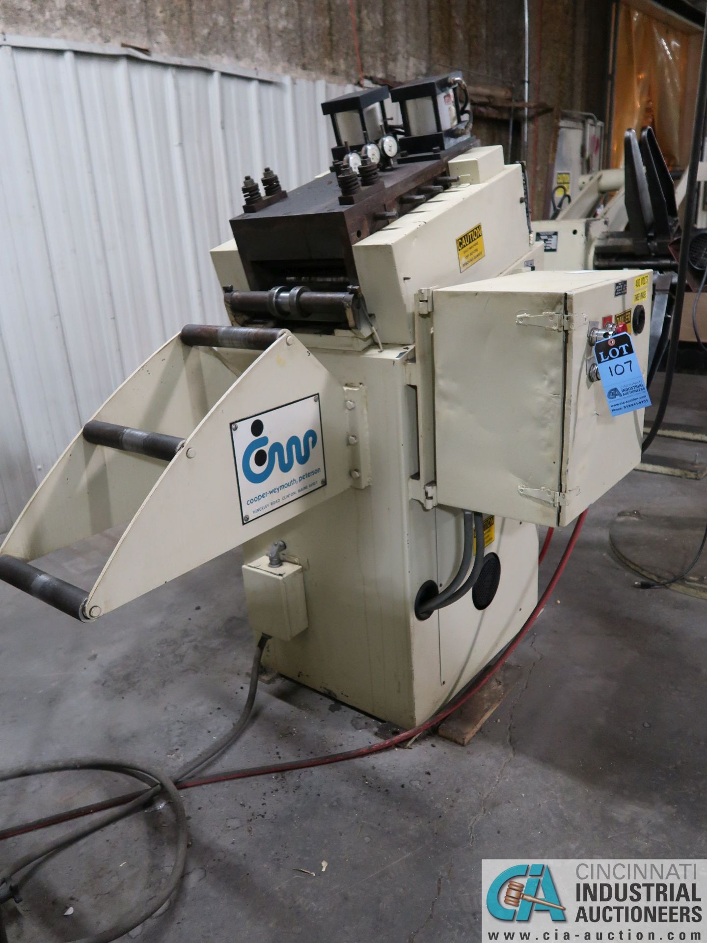 12" CWP MODEL 12C STRAIGHTENER; S/N 059776STR, .187" THICKNESS WITH COILTEK SCANNER - Image 2 of 7