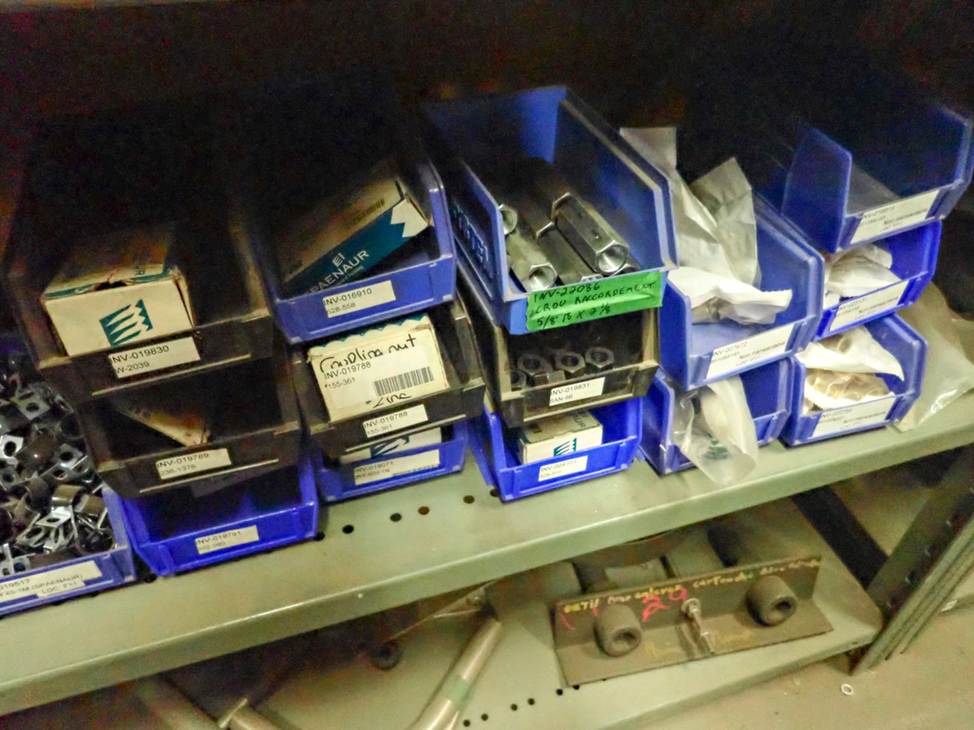 LOT OF ASSORTED HARDWARE, CLIPS, ETC (6 SHELVES) - Image 10 of 11