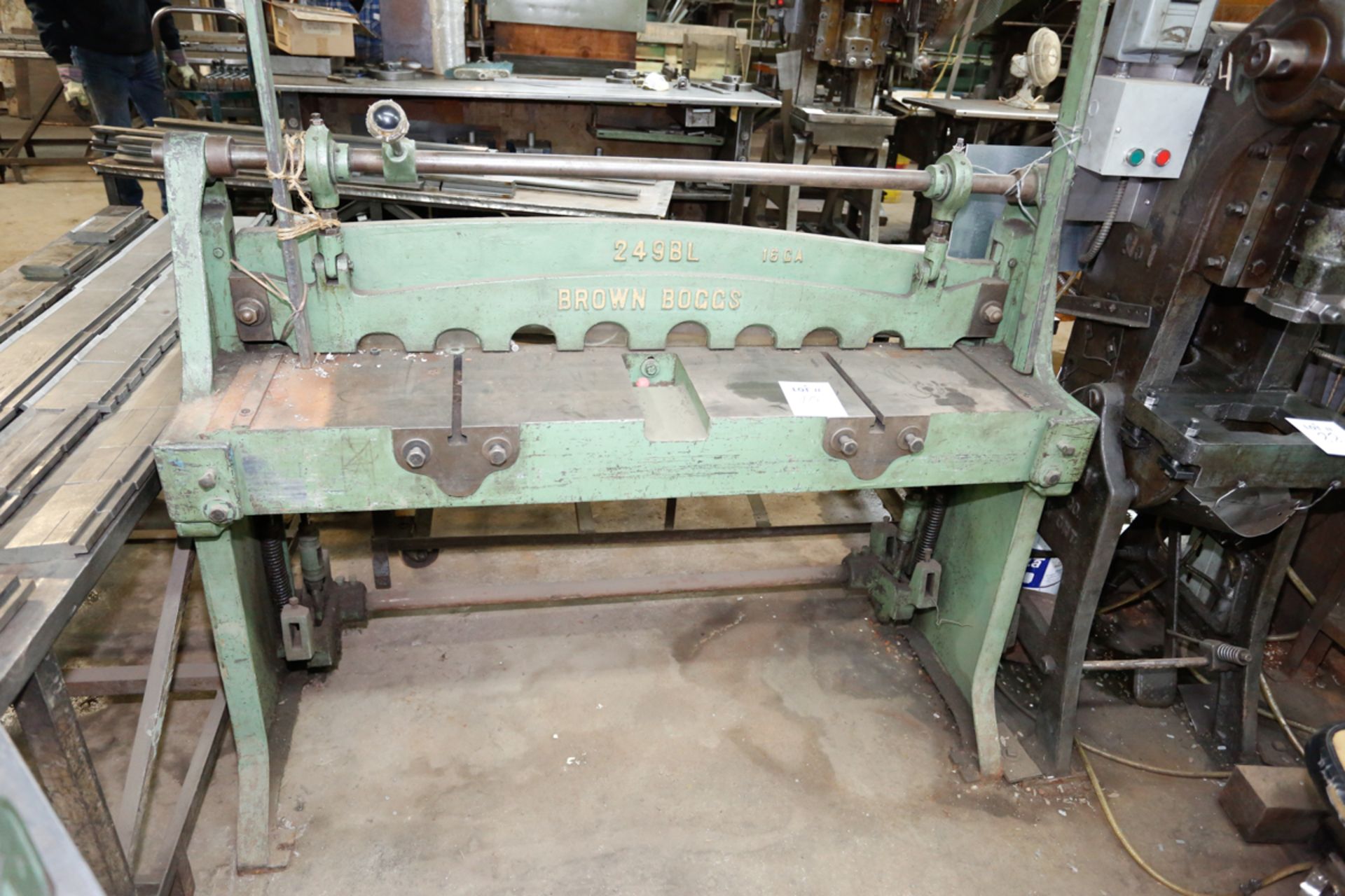 BROWN BOGGS 249BL, 4' X 16 GA FOOT SHEAR