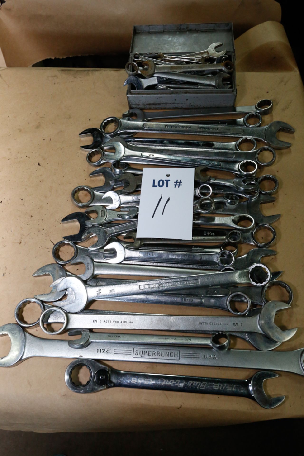 LOT OF ASSORTED WRENCHES +/- 50 PCS
