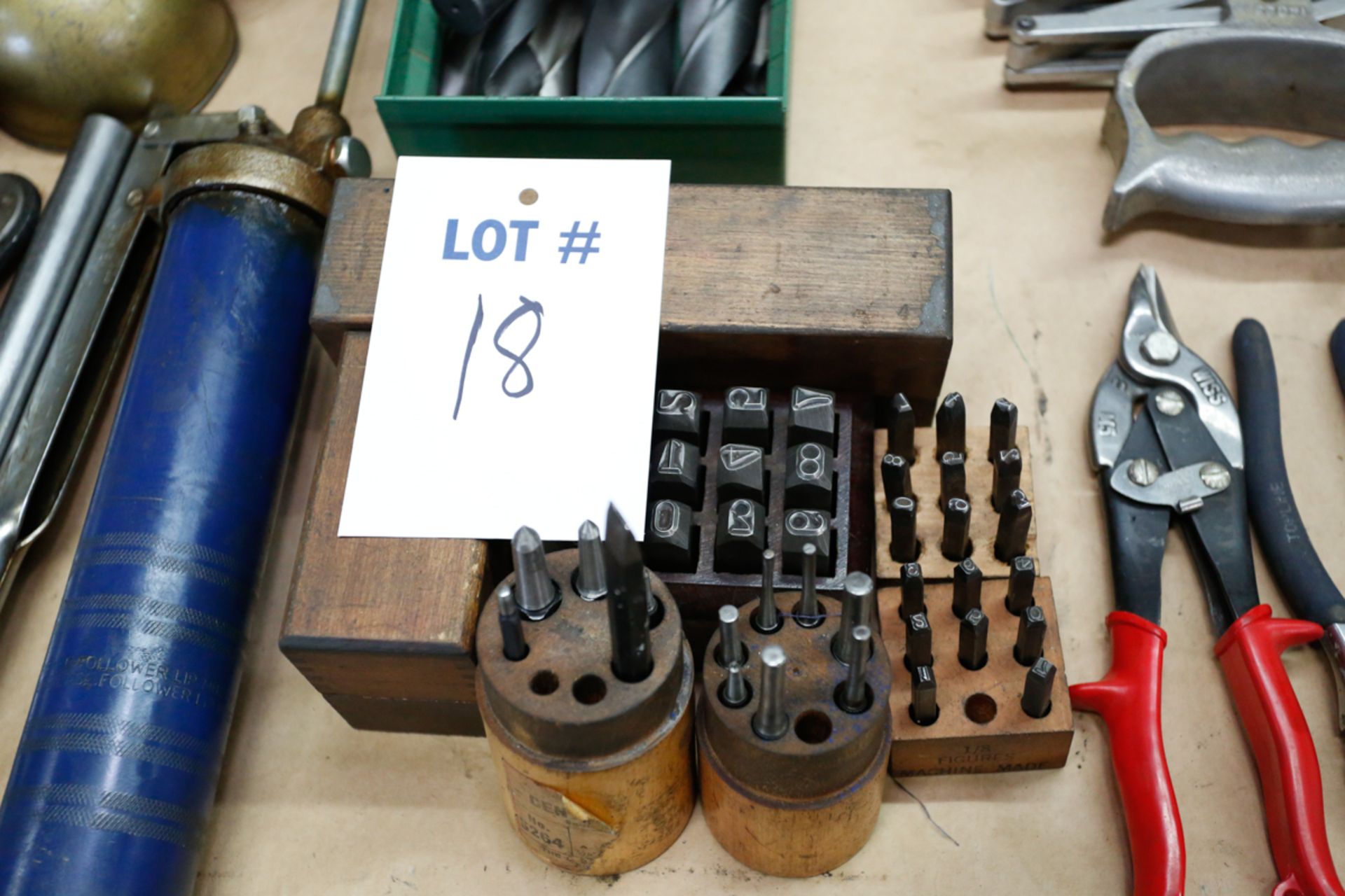 7 BOXES OF NUMBER & LETTER PUNCHES