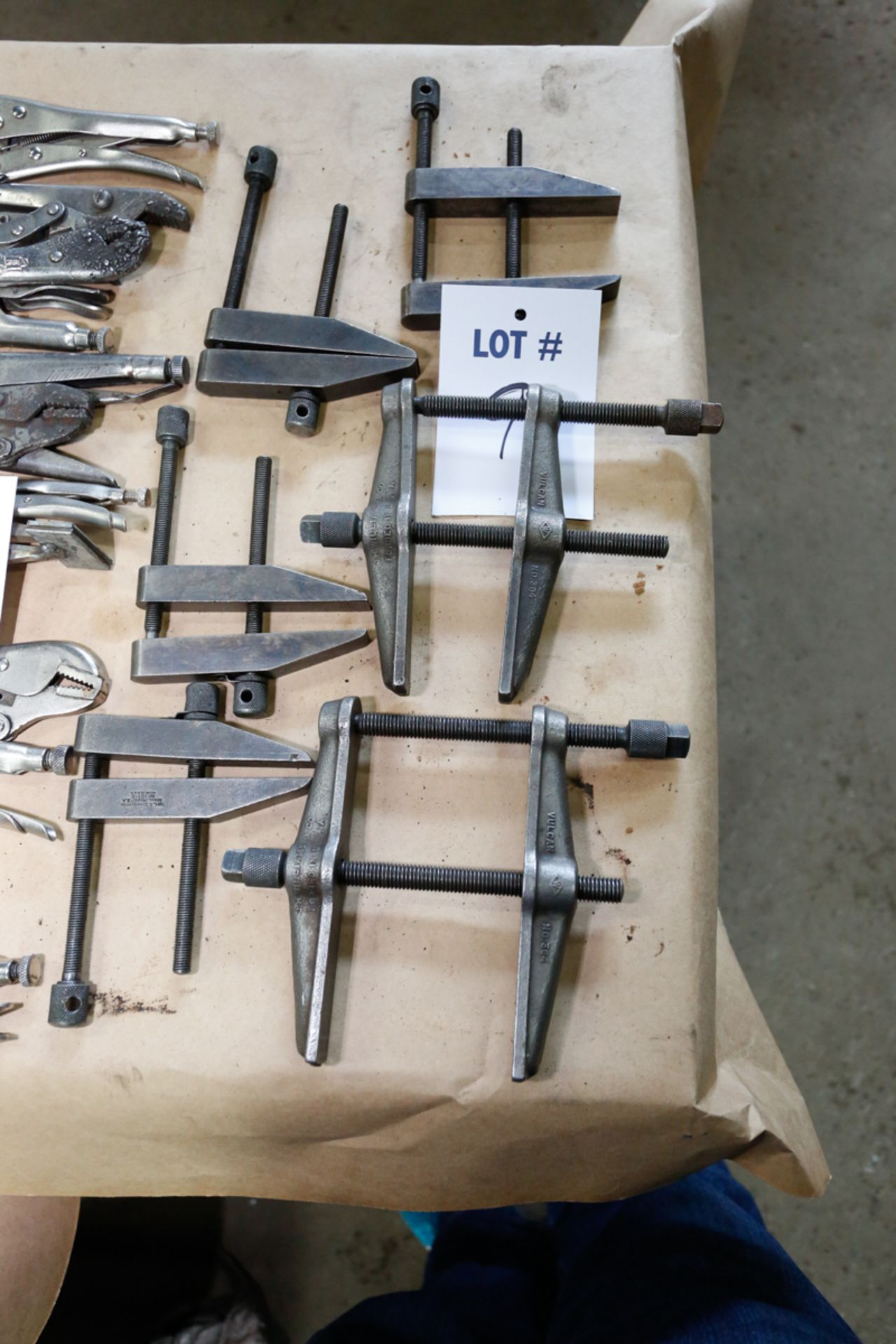 LOT OF 6 CLAMPS