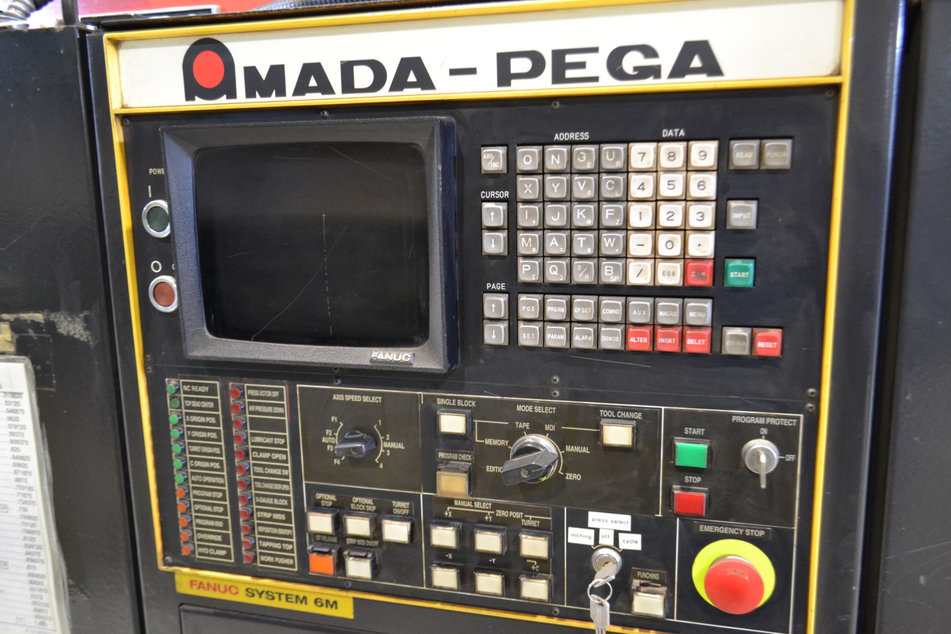 AMADA PEGA-304050 CNC TURRENT PUNCH, 30 TON, S/N: 04500004QH - Image 3 of 3