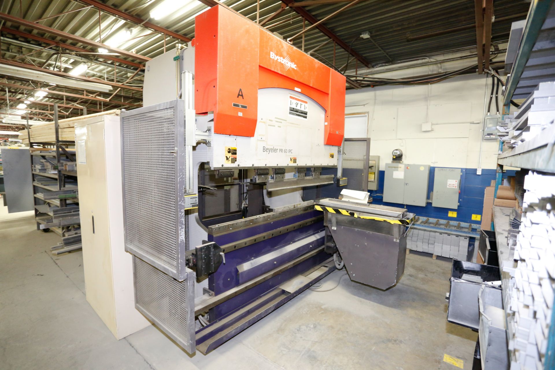 BYSTRONIC PR 60 X 2500 5-AXIS CNC PRESS BRAKE, 60 TON X 80", 480 VOLTS W/ TRANSFO (2005) (LOCATED IN - Image 14 of 15