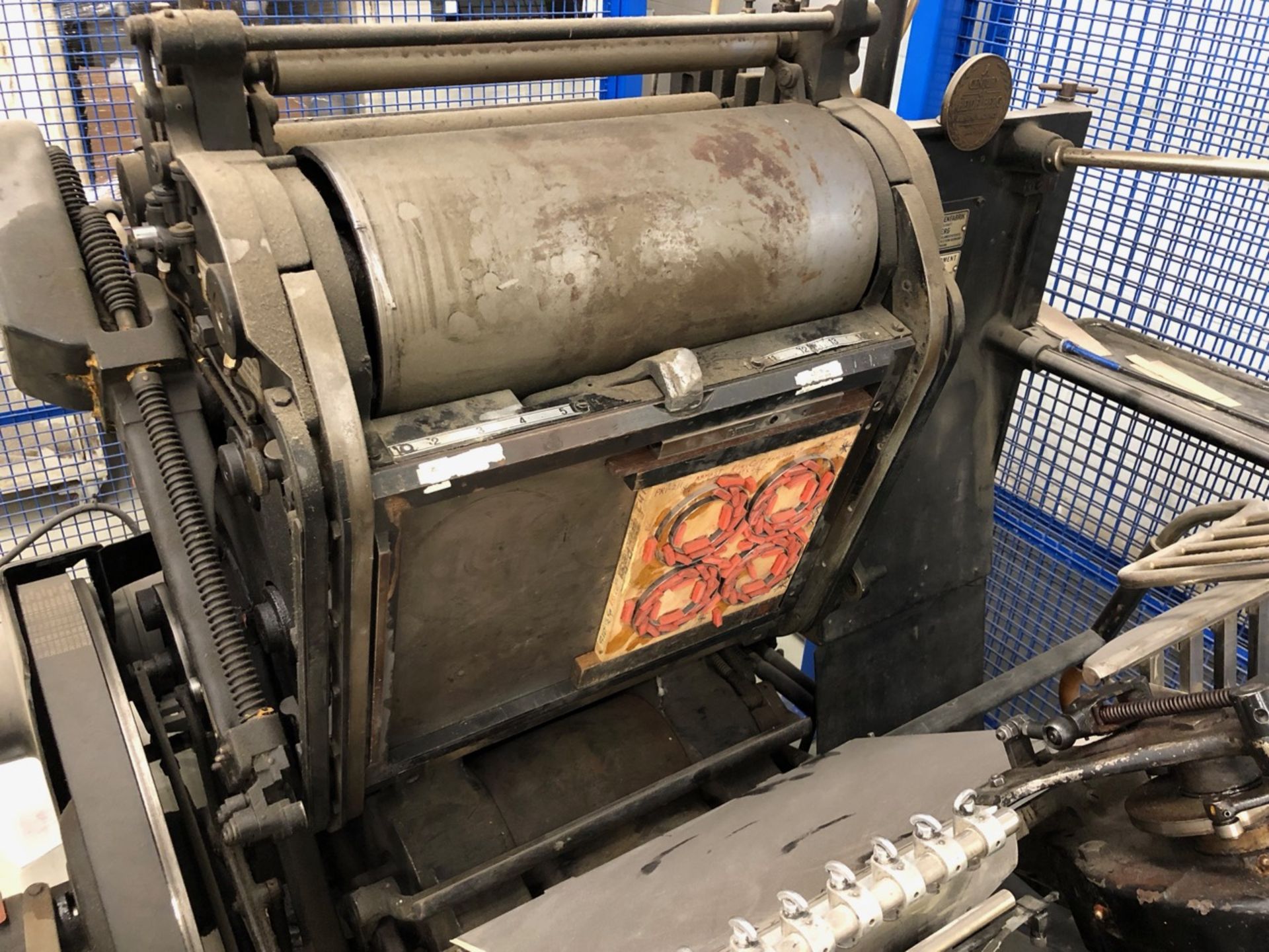 ORIGINAL HEIDELBERG DIE CUTTING PRESS, 12" X 19" CAP., 208 V, (LOCATED IN ST-REMI, QC) - Image 3 of 10