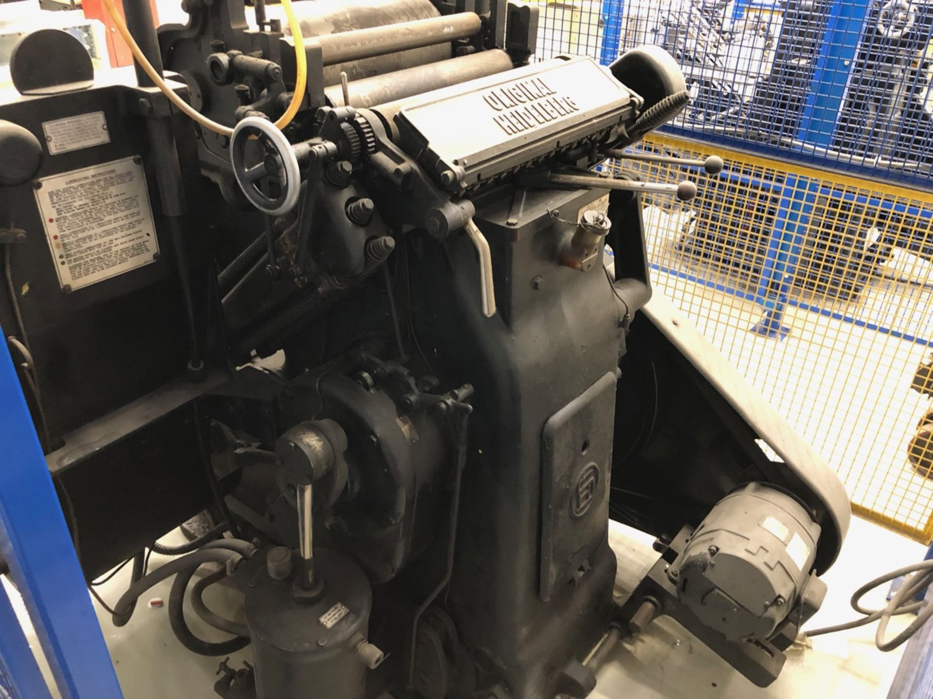 ORIGINAL HEIDELBERG DIE CUTTING PRESS, 12" X 19" CAP., 208 V, (LOCATED IN ST-REMI, QC) - Image 7 of 10