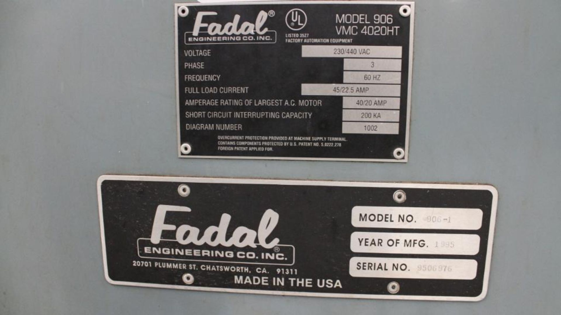 Fadal VMC 4020 vertical machining center - Image 10 of 12