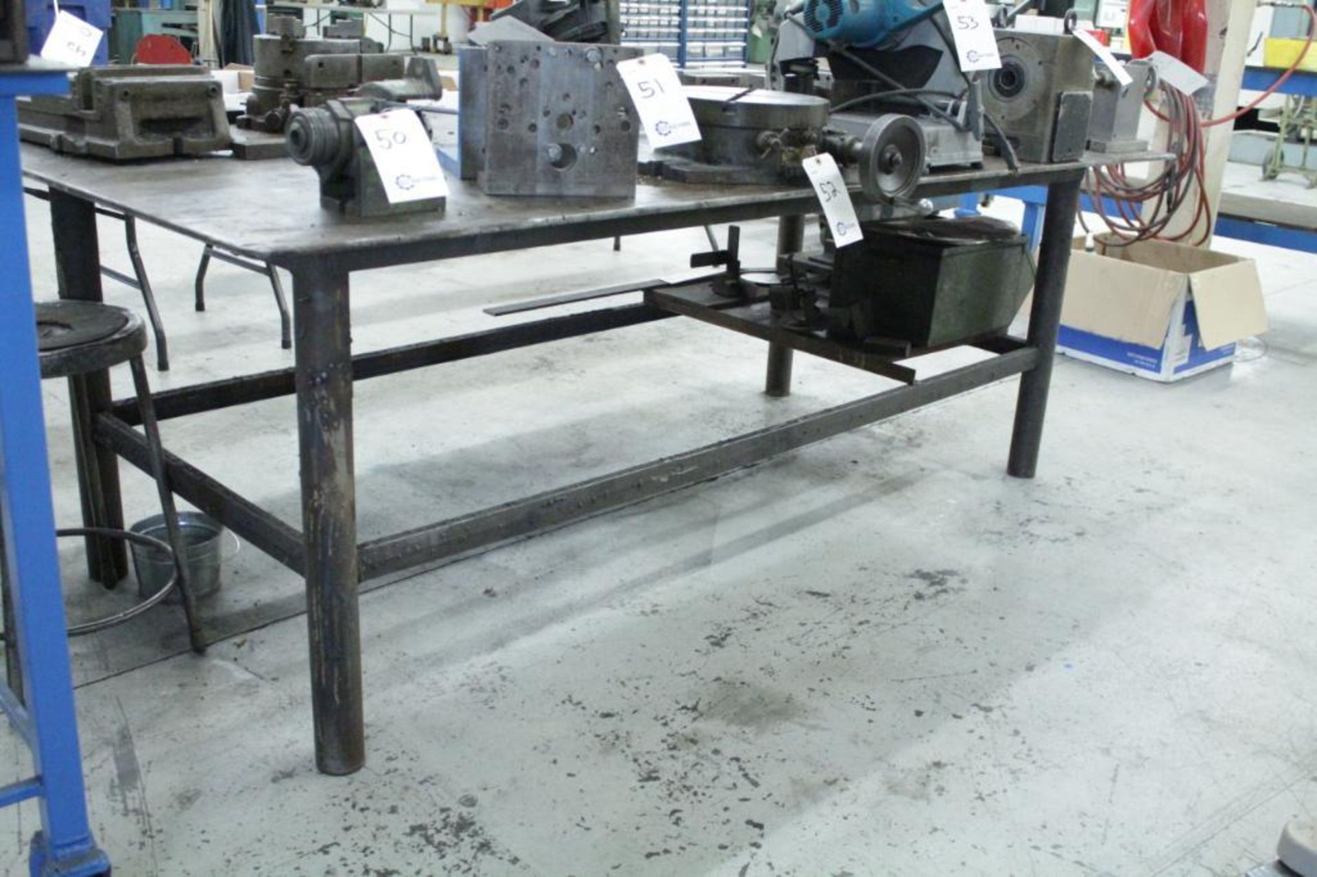 Welding table 4' x 8' x 34" 1/2" thick plate top