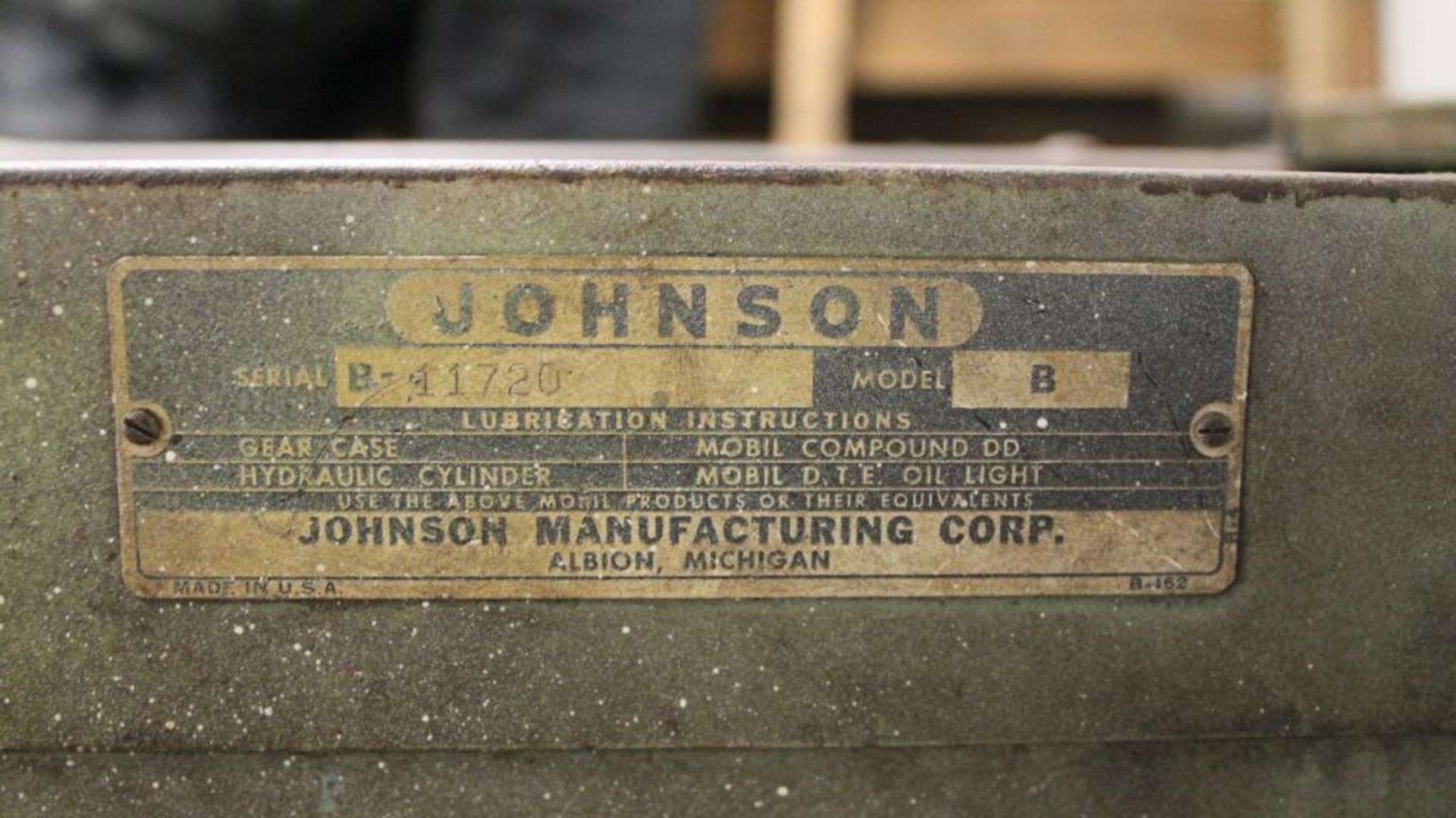 Johnson Model B horizontal bandsaw - Image 3 of 4