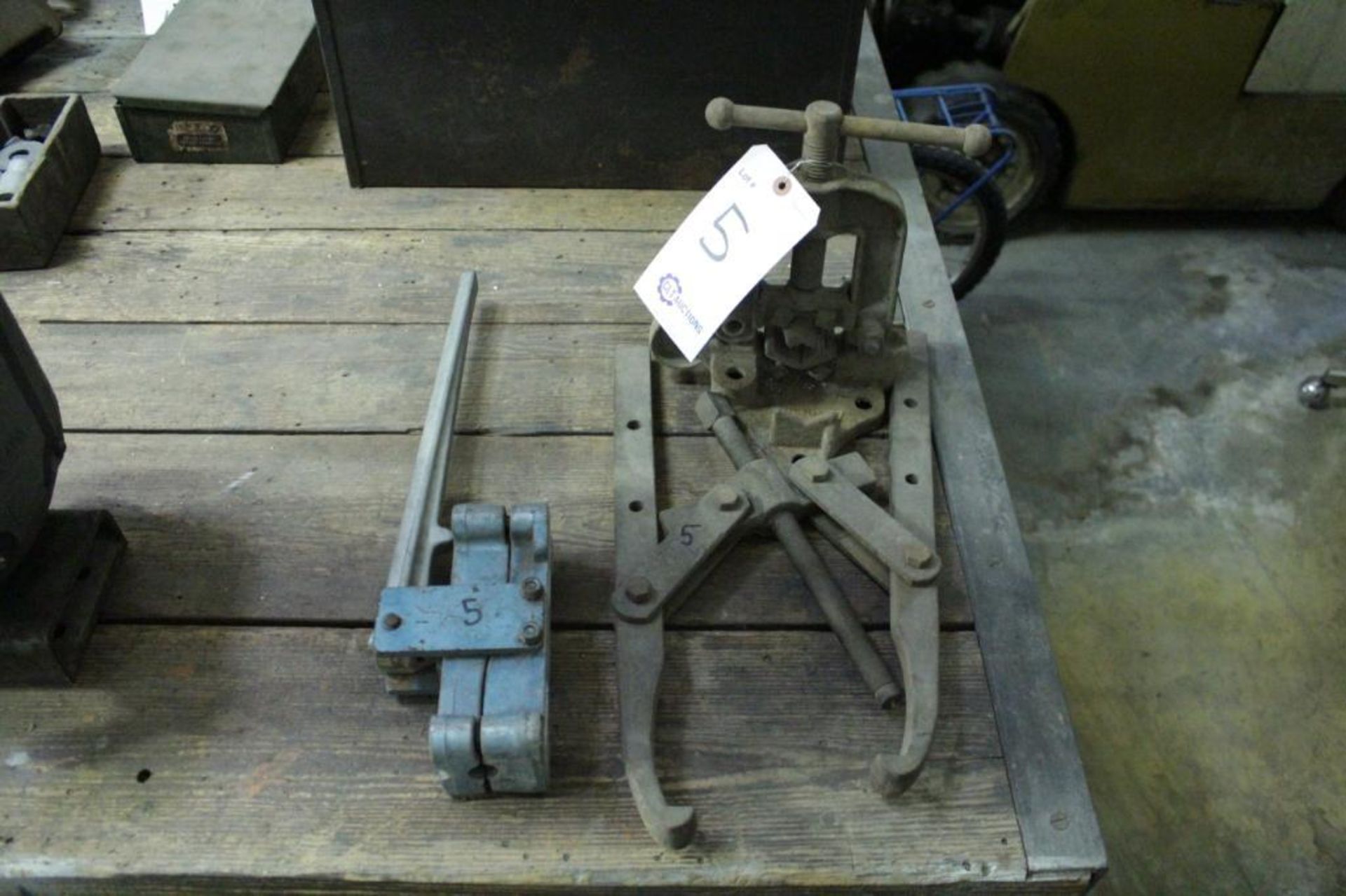 Pipe vise puller & punch