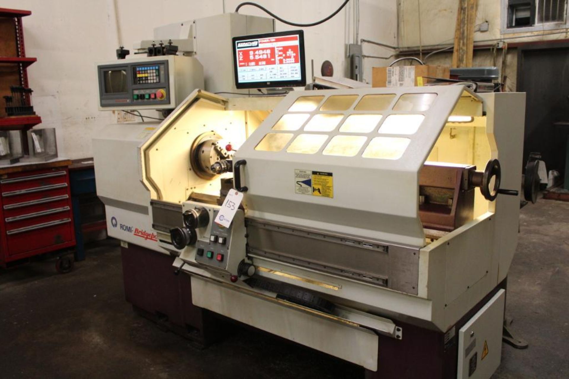 Romi- Bridgeport EZPATH CNC Lathe 16" x 40"