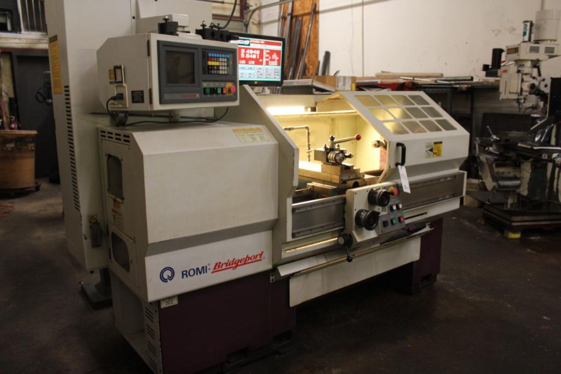 Romi- Bridgeport EZPATH CNC Lathe 16" x 40" - Image 2 of 19