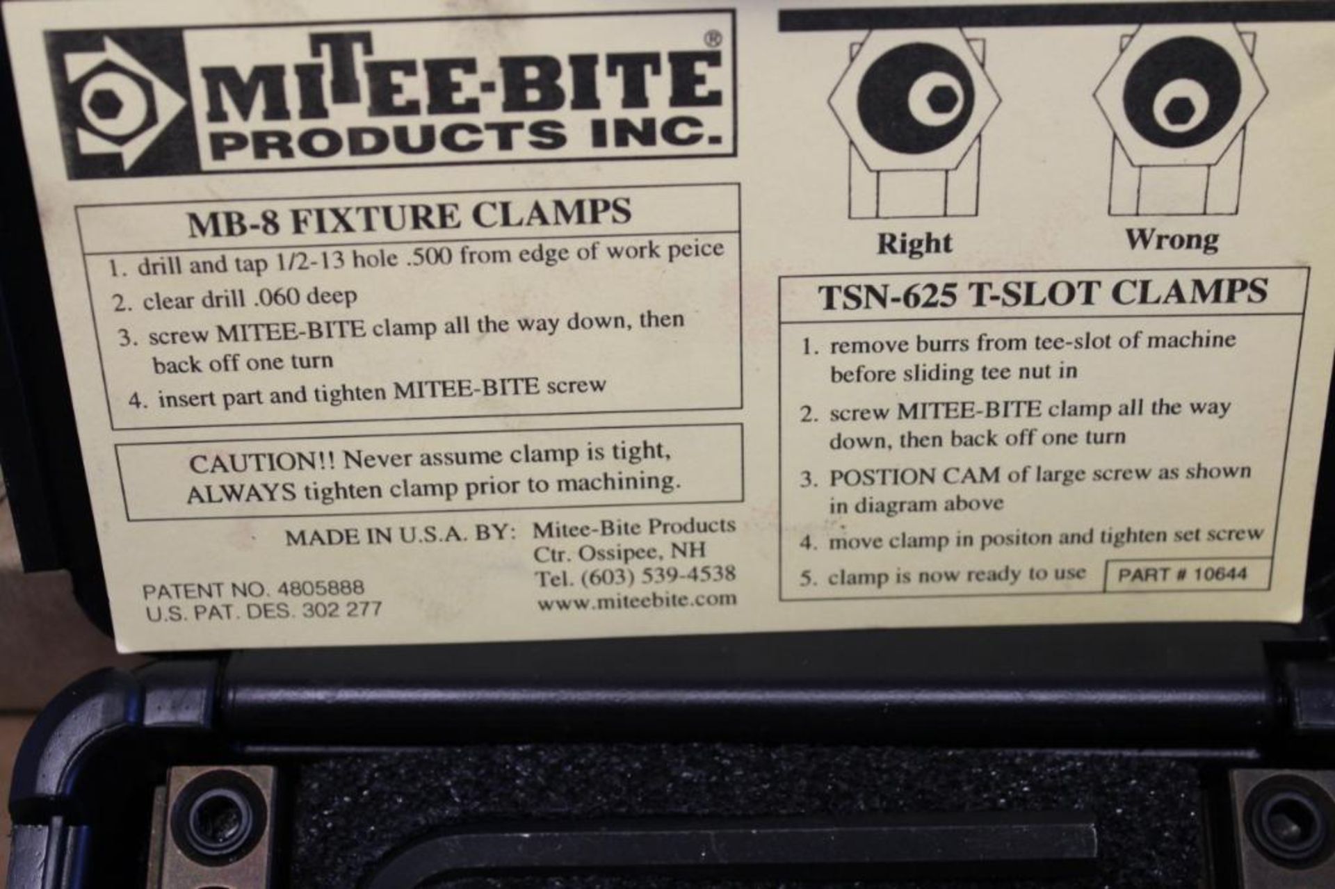 MITEE-BITE T slot kit - Image 4 of 4