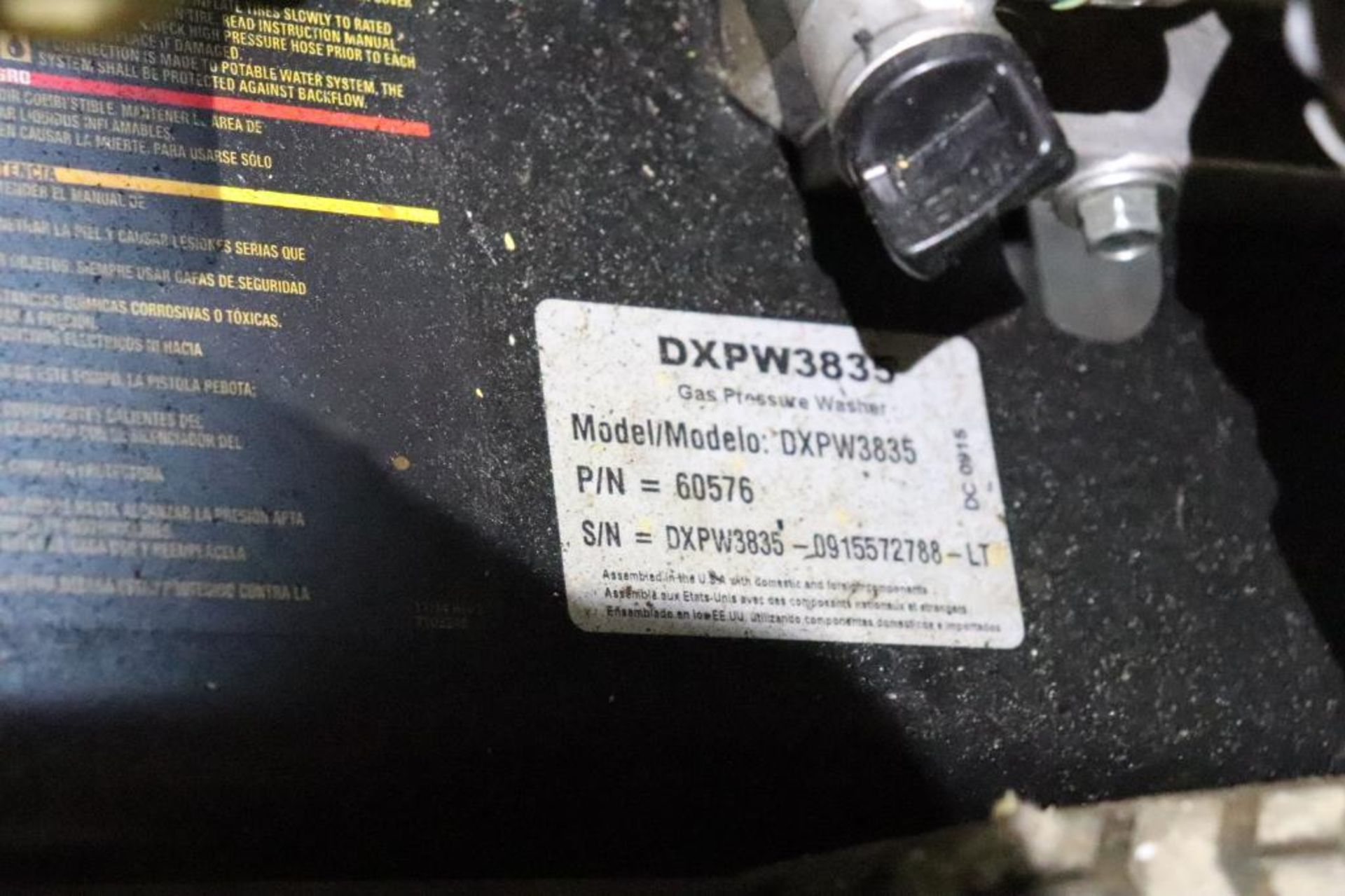 DeWalt DXPW3835 3800 psi pressure washer - Image 3 of 3
