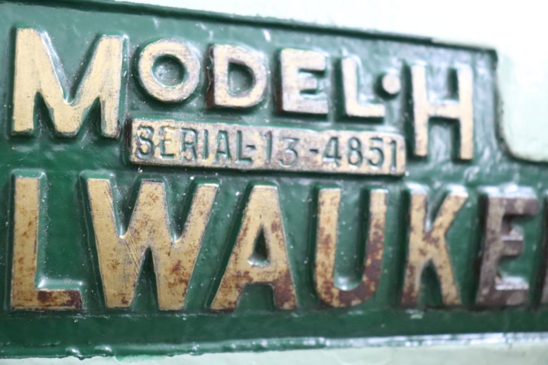 Milwaukee Model H Vintage Vertical milling machine - Image 9 of 9