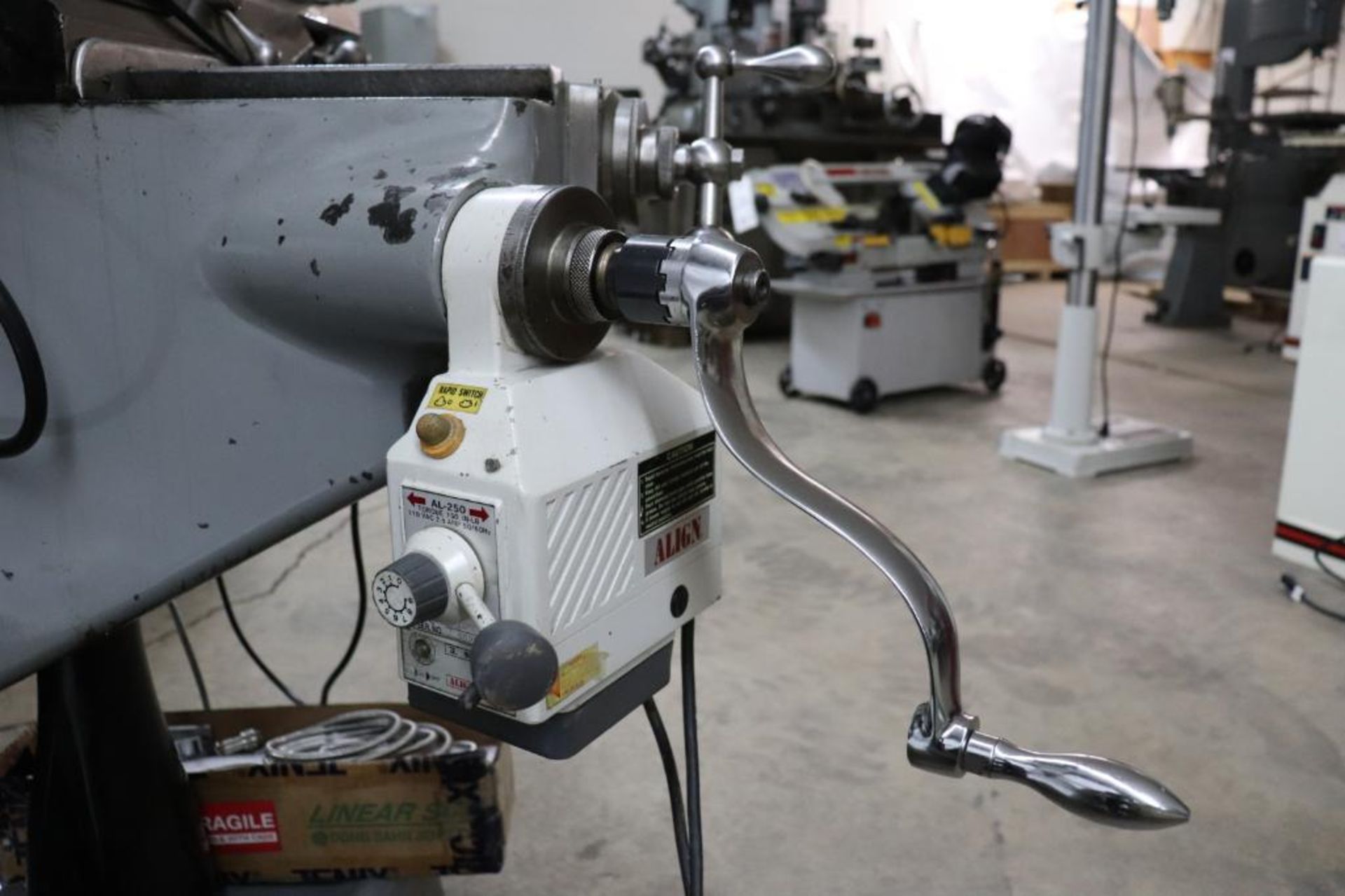 Bridgeport vertical milling machine w/ DRO - Image 12 of 13