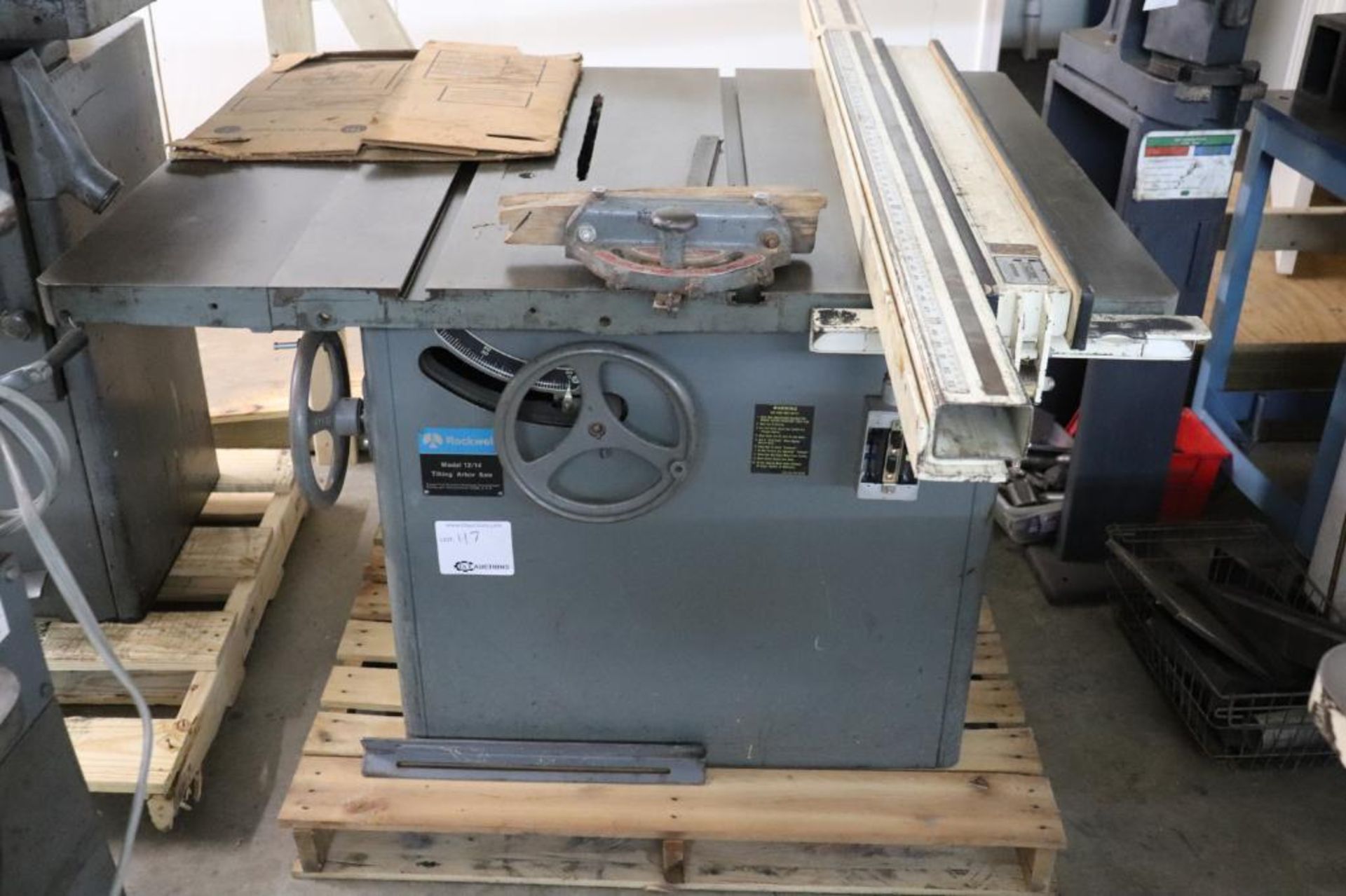 Rockwell Model 12/14 table saw w/ 52" Biesemeyer fence