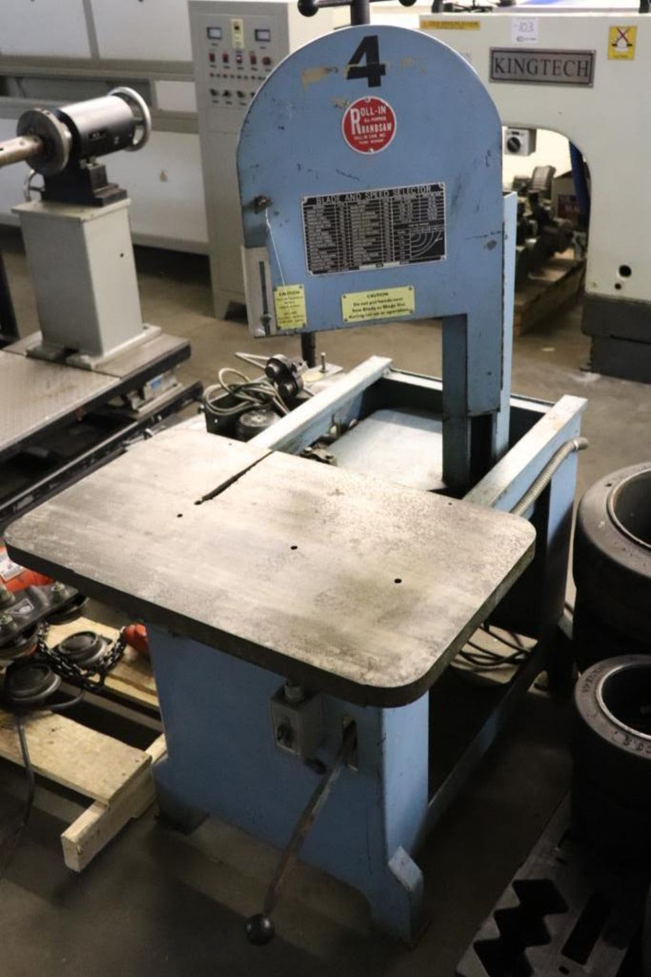 12" Roll -In bandsaw 115/1ph - Image 2 of 3