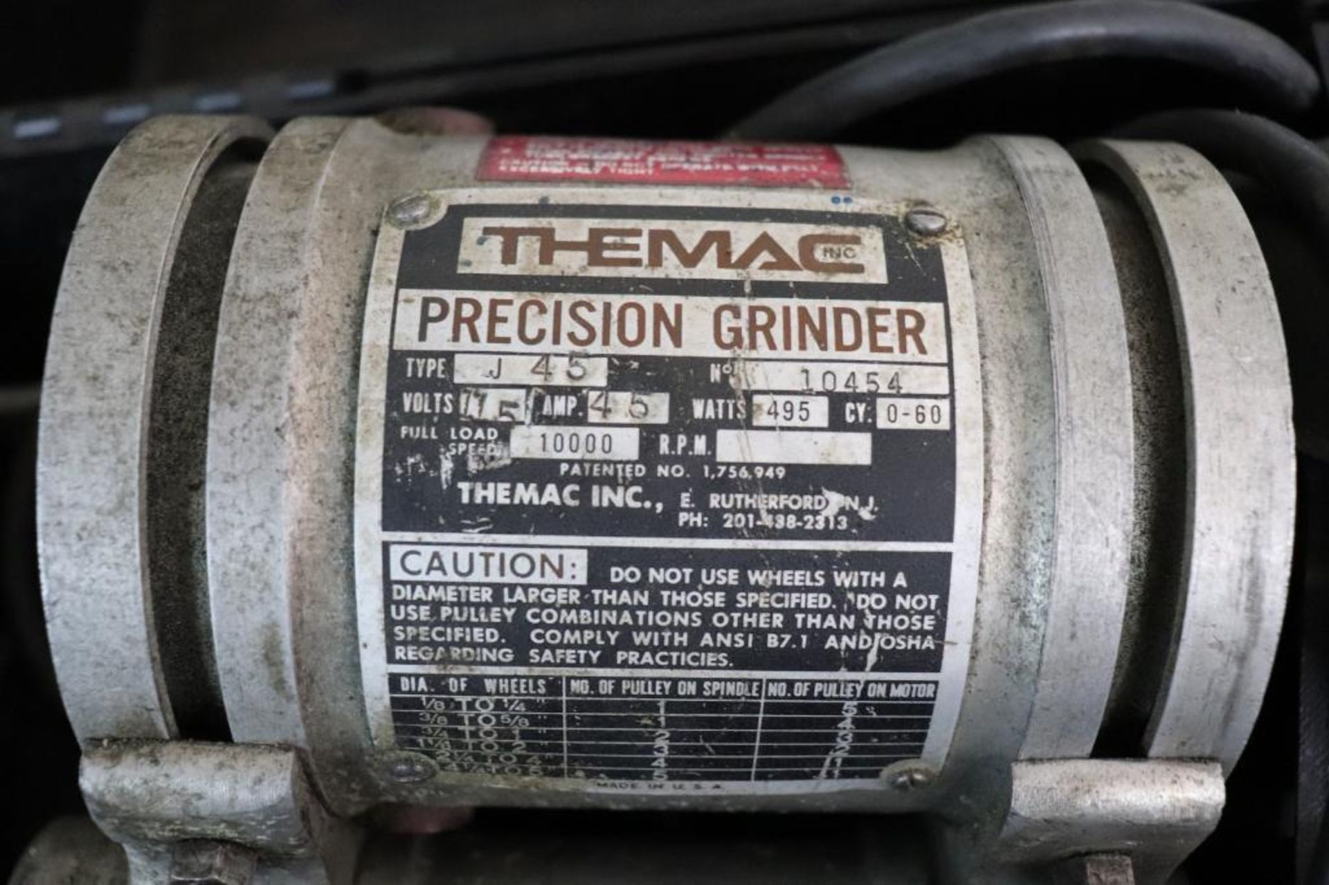 Themac J-45 tool post grinder - Image 3 of 4