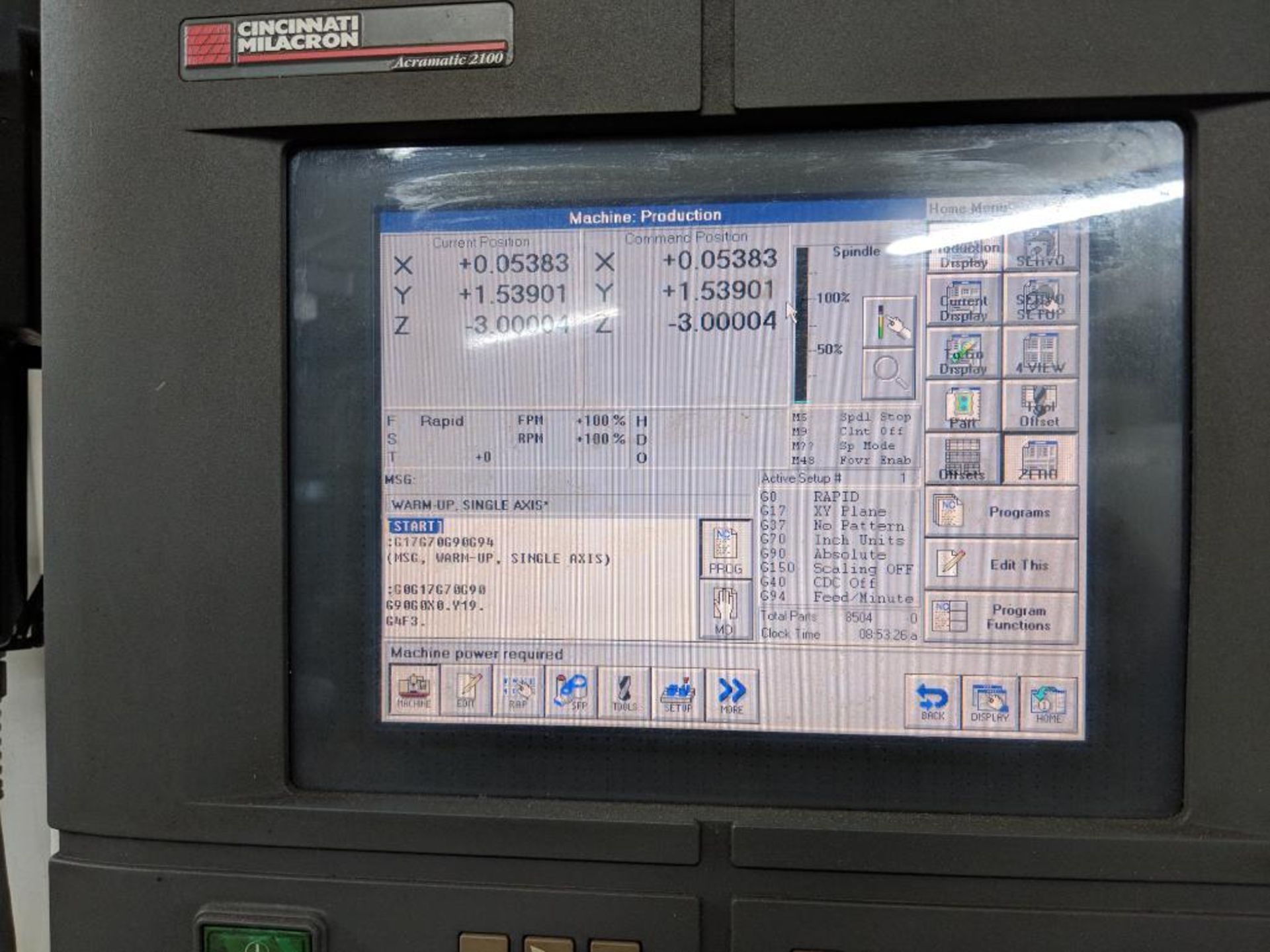 Cincinnati Milacron Arrow 1000 Vertical Machining Center *see notes* - Image 11 of 11