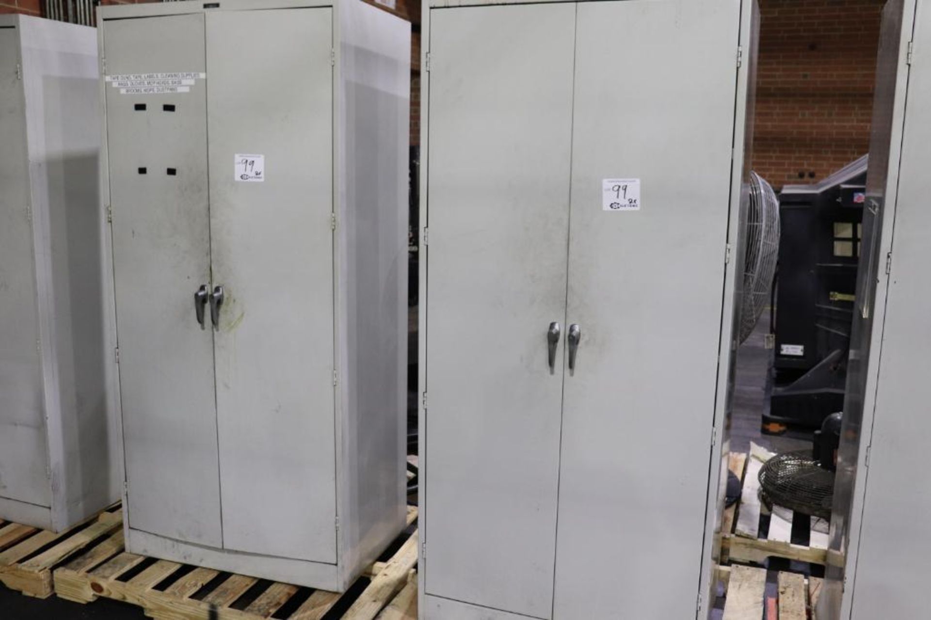 Steel cabinet w/ contents