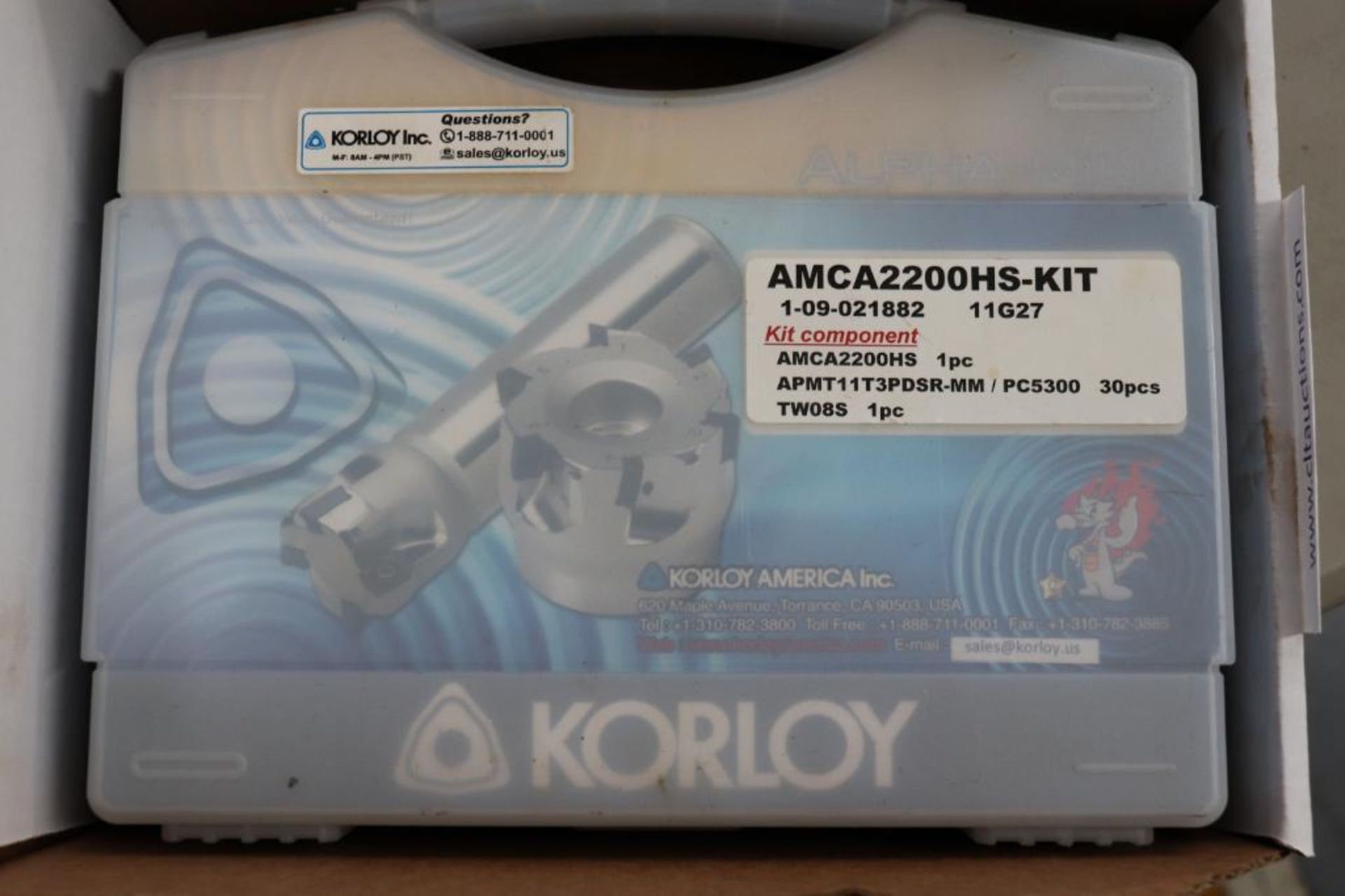 Koorloy 2" face mill set AMCA2200HS-Kit - Image 2 of 5