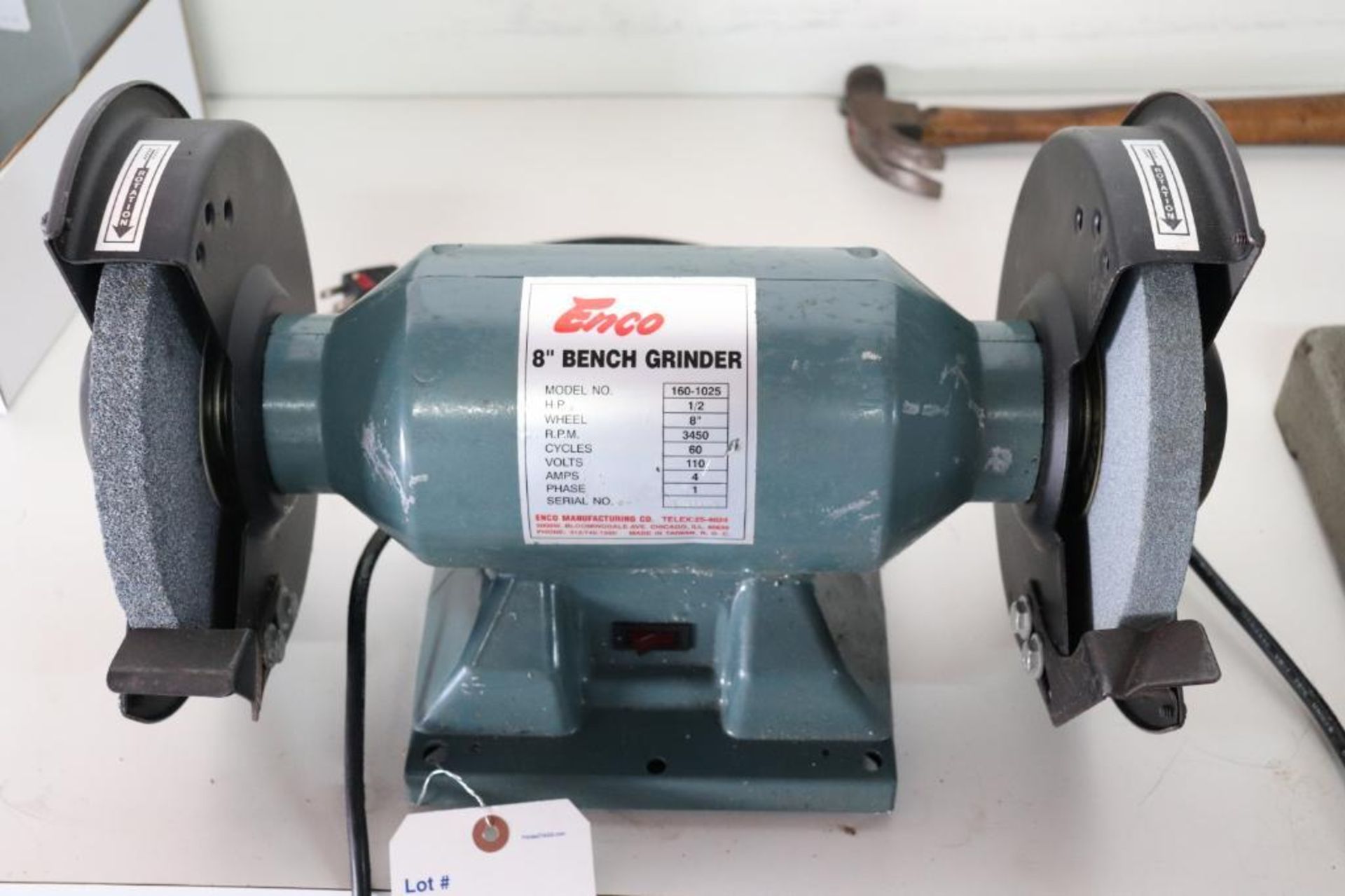 Enco 8" bench grinder 1ph