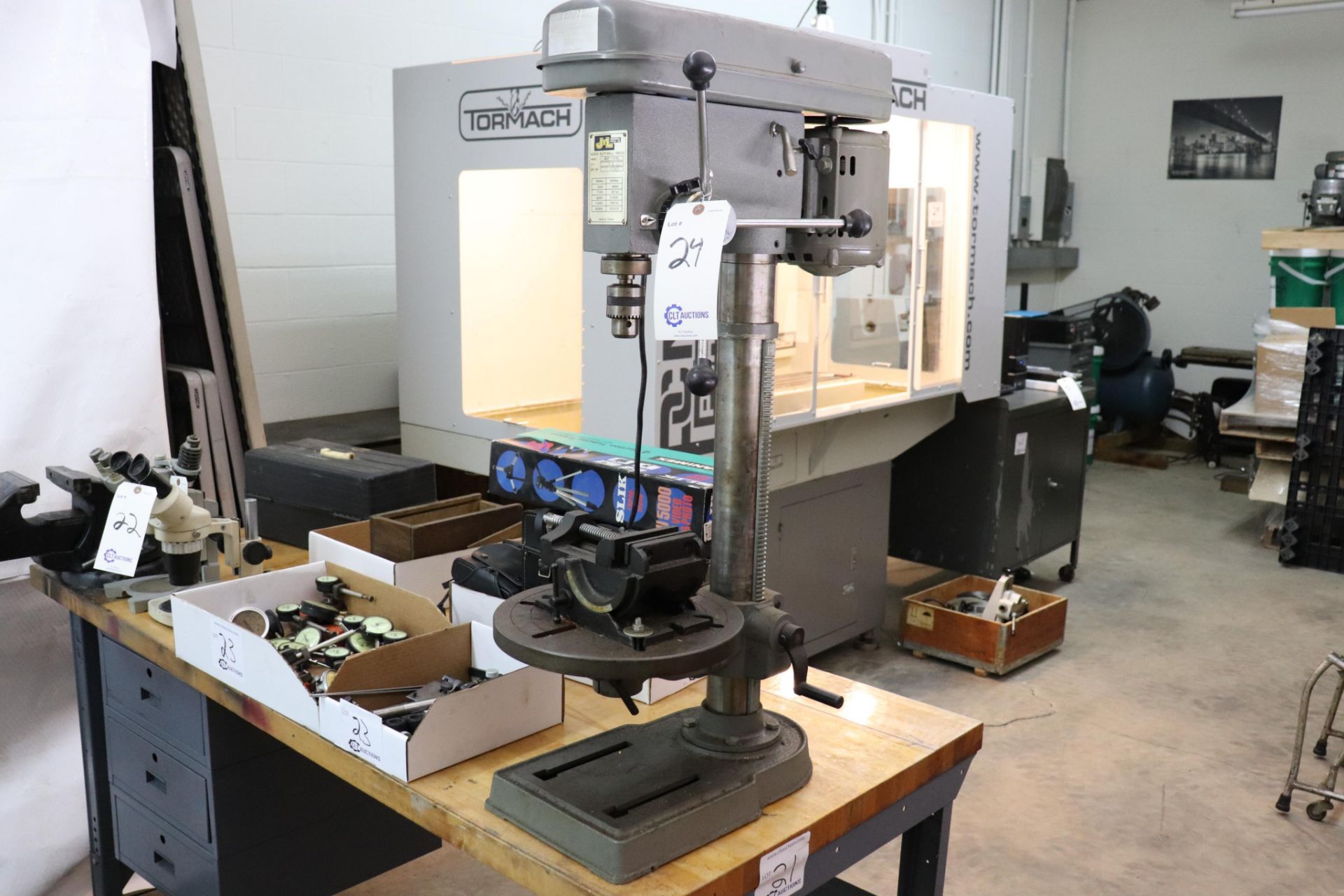 J&L MDP-11018L bench top drill press