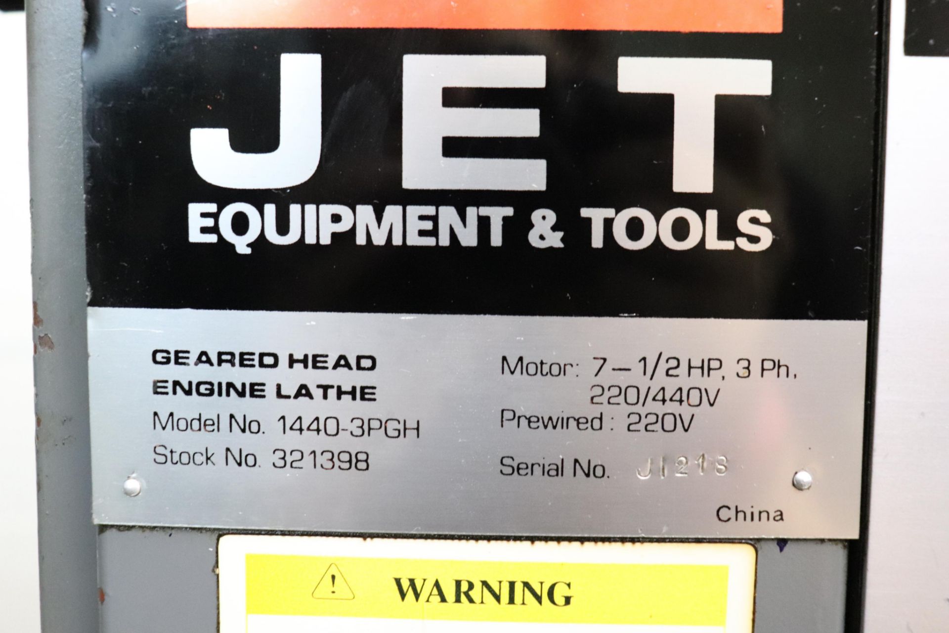 Jet 1440-3PGH Heavy Duty Precision Engine Lathe - Image 10 of 10