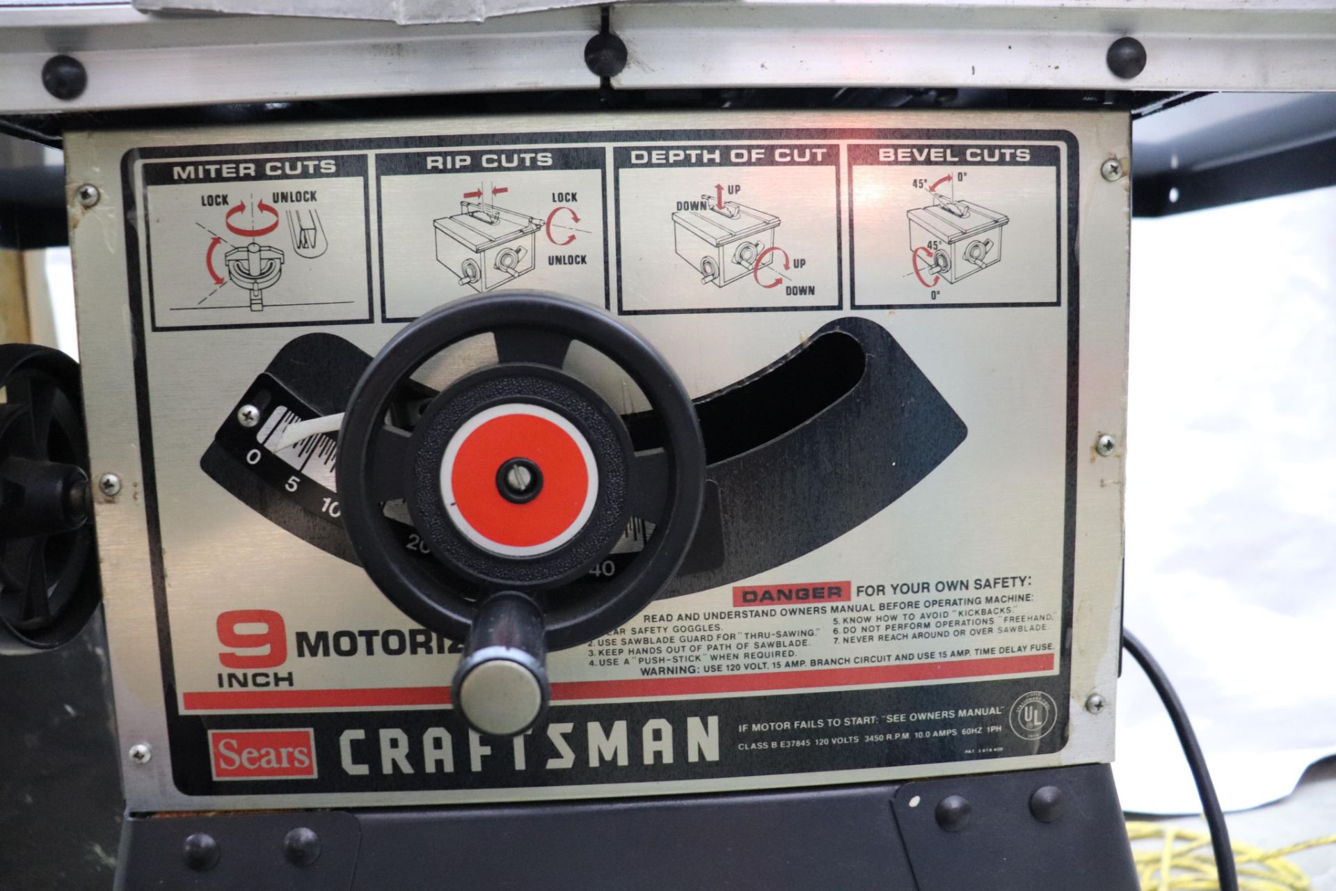 Craftsman 9" Table Saw - Image 4 of 5