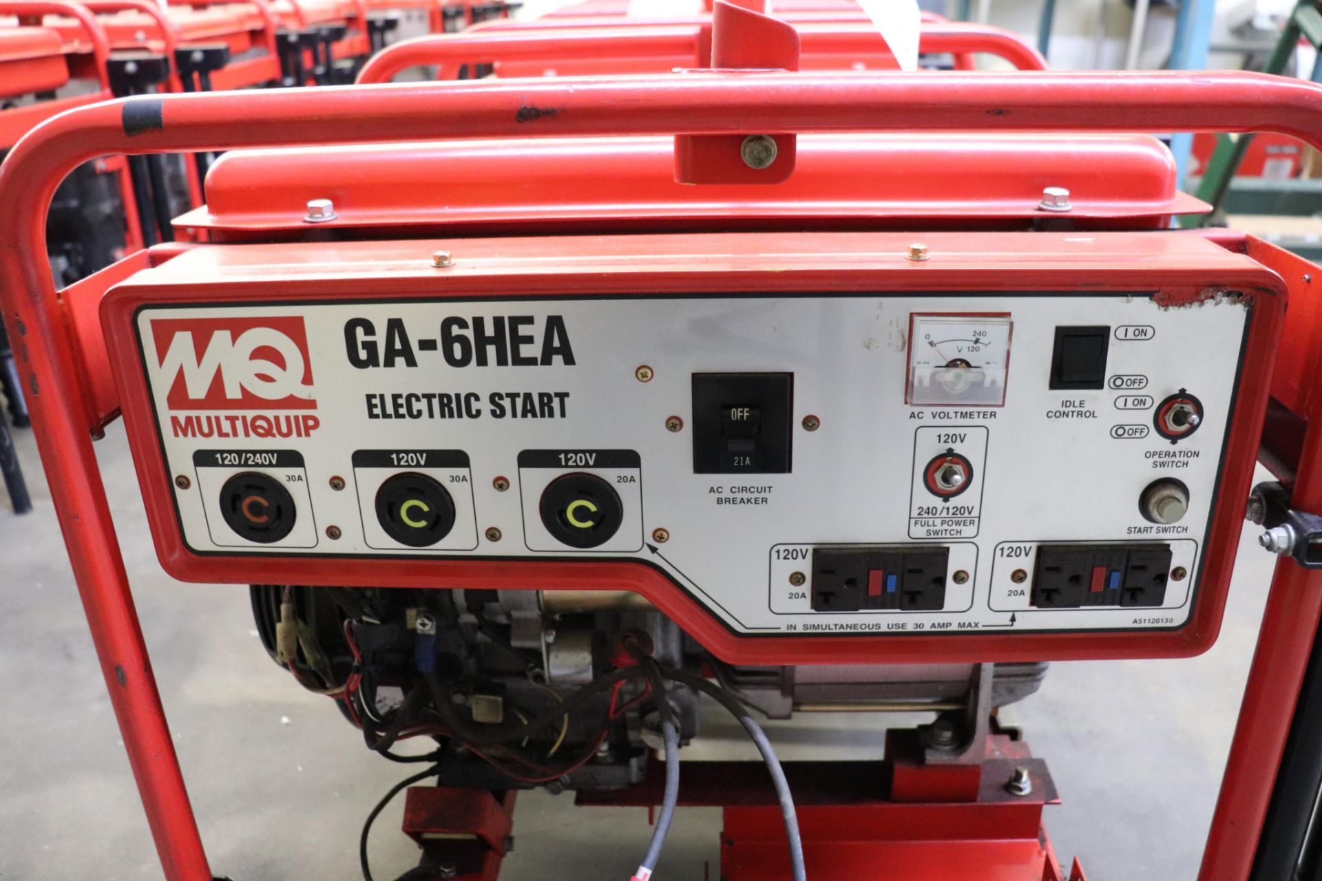 Multiquip GA-6HEA electric start 6000 watt generator - Image 2 of 3