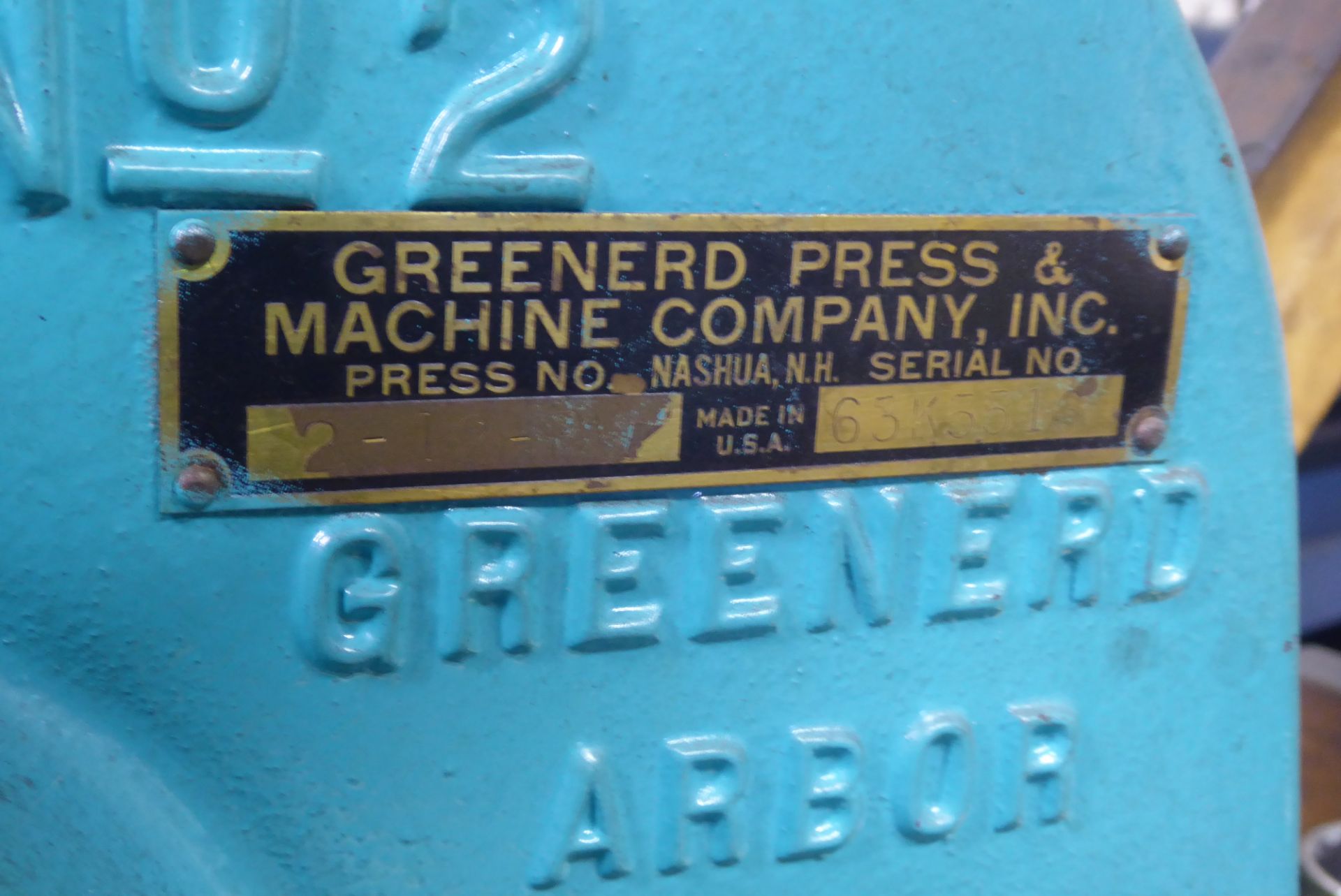 Greenerd Arbor Press, #2 - Image 4 of 4