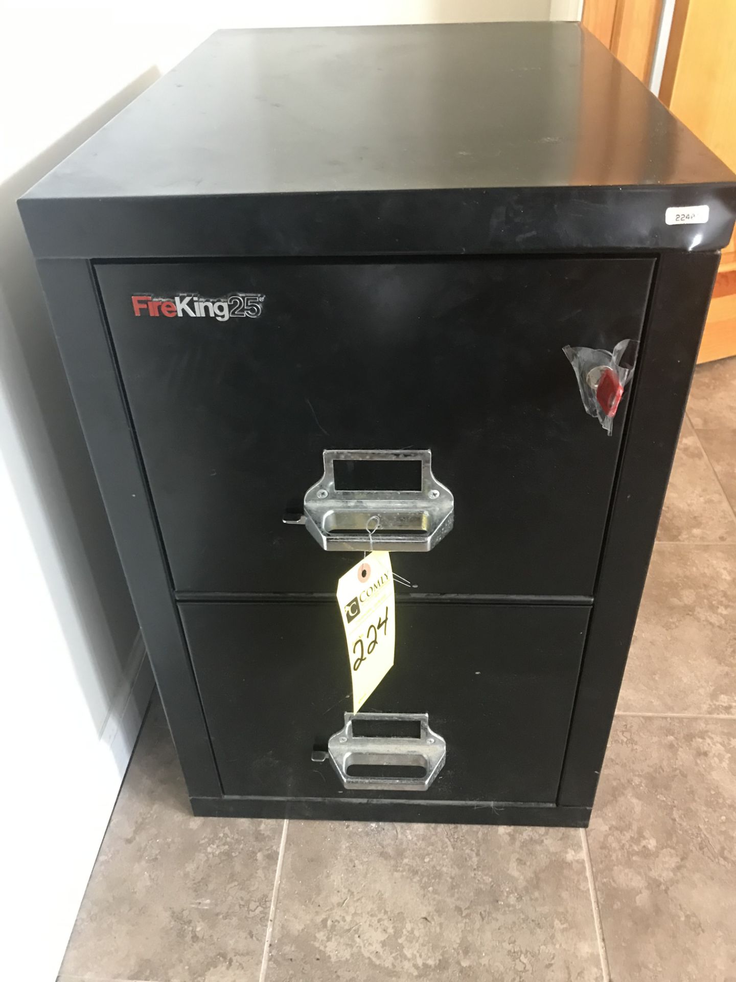 Fire King 25 Fire Proof File Cabinet w/Key