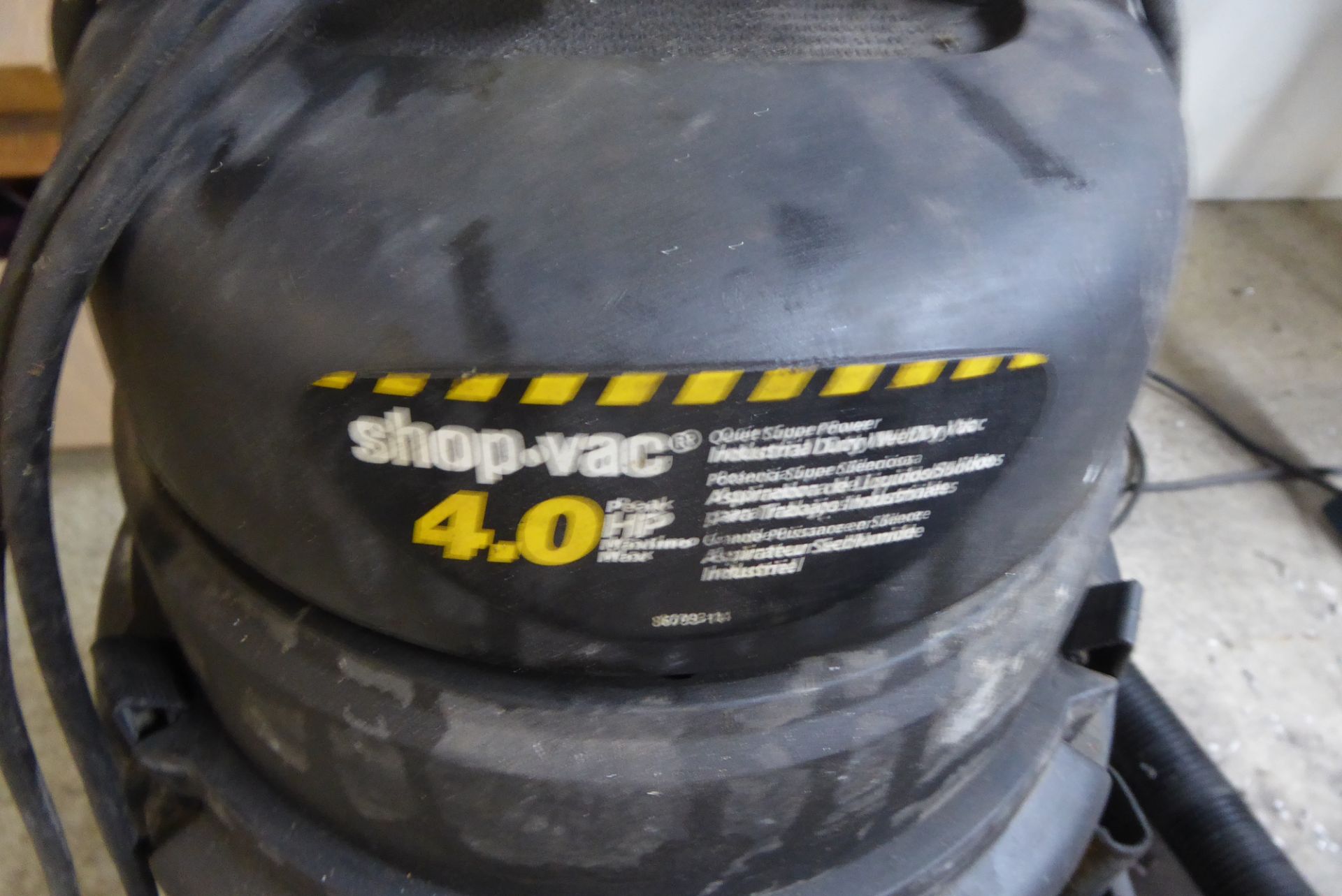 Shop Vac 4 HP Industrial Wet/Dry Vac - Image 2 of 2