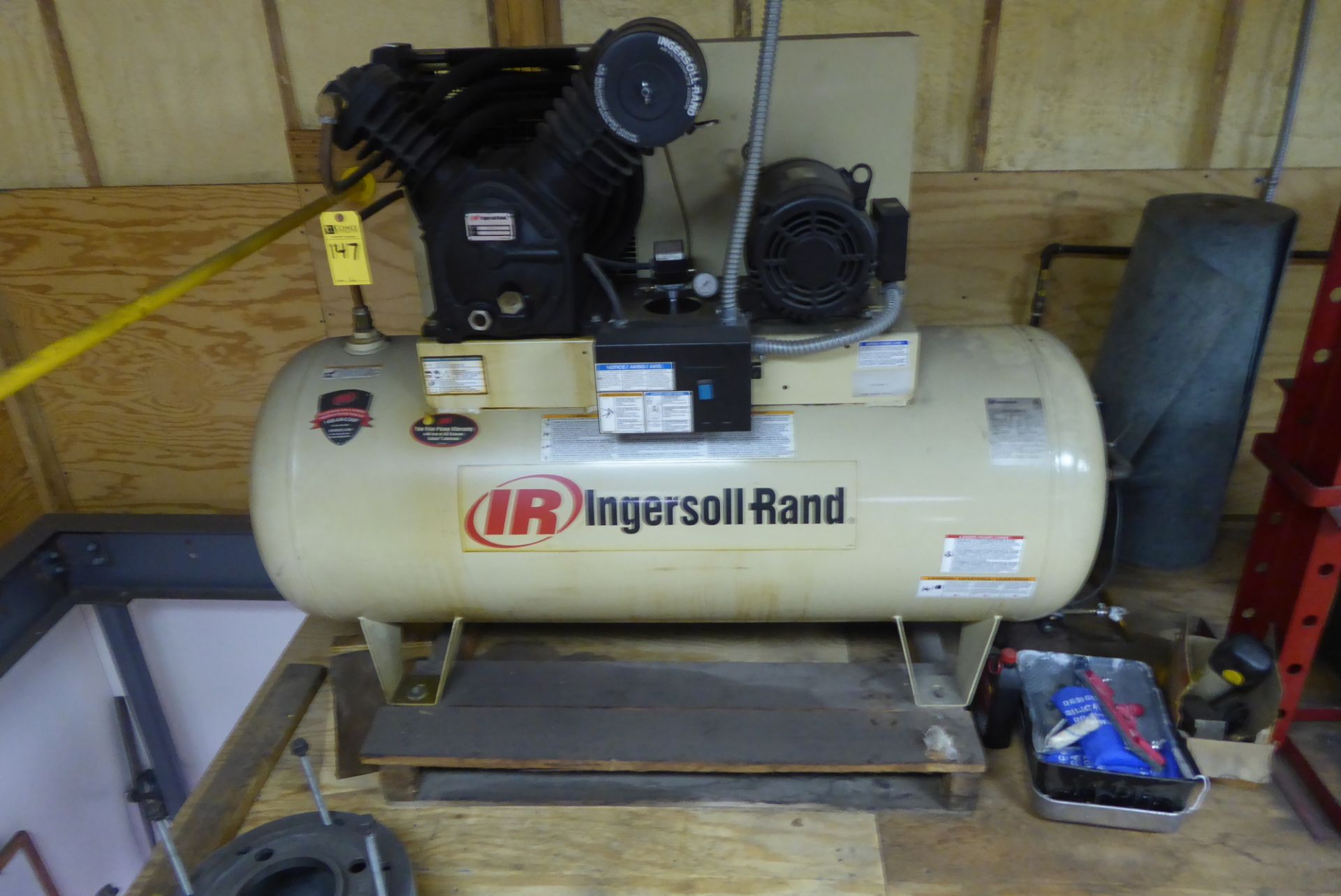 Ingersoll Rand Air Compressor, 10 Hp, 120 Gallon Capacity, m/n 2545