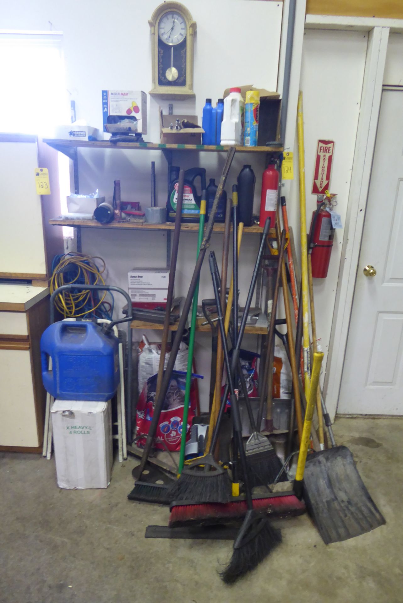 Shop Equipment: Brooms, Shovels, Electrical Cords, Etc.