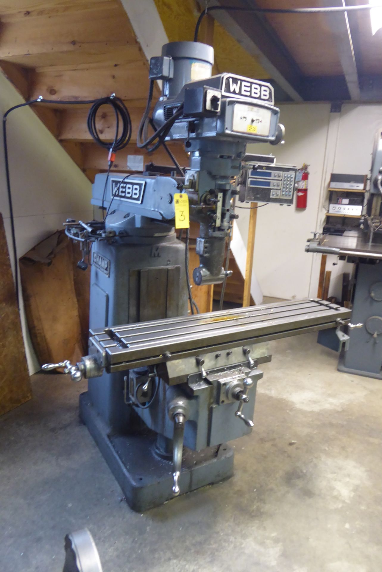 1985 Webb Vertical Milling Machine