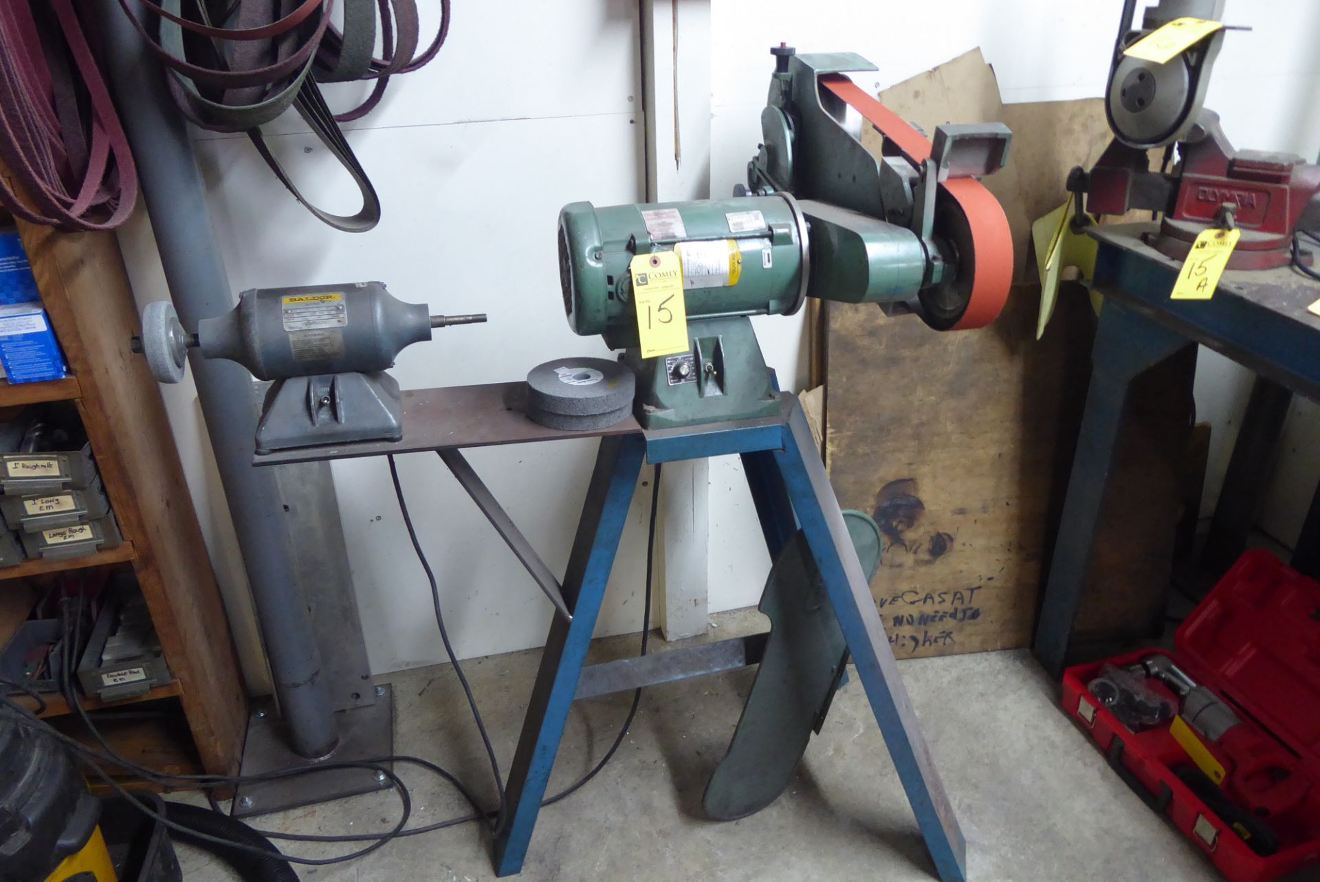 Burr King Belt Sander & Baldor Buffer