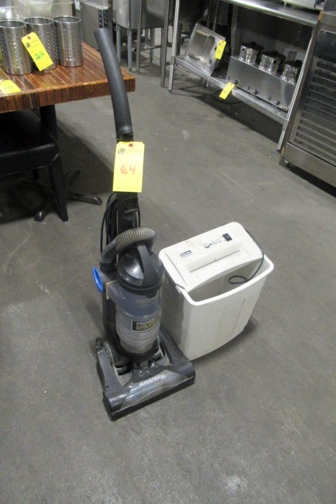 Eureka Vacuum & Fellowes Shredder