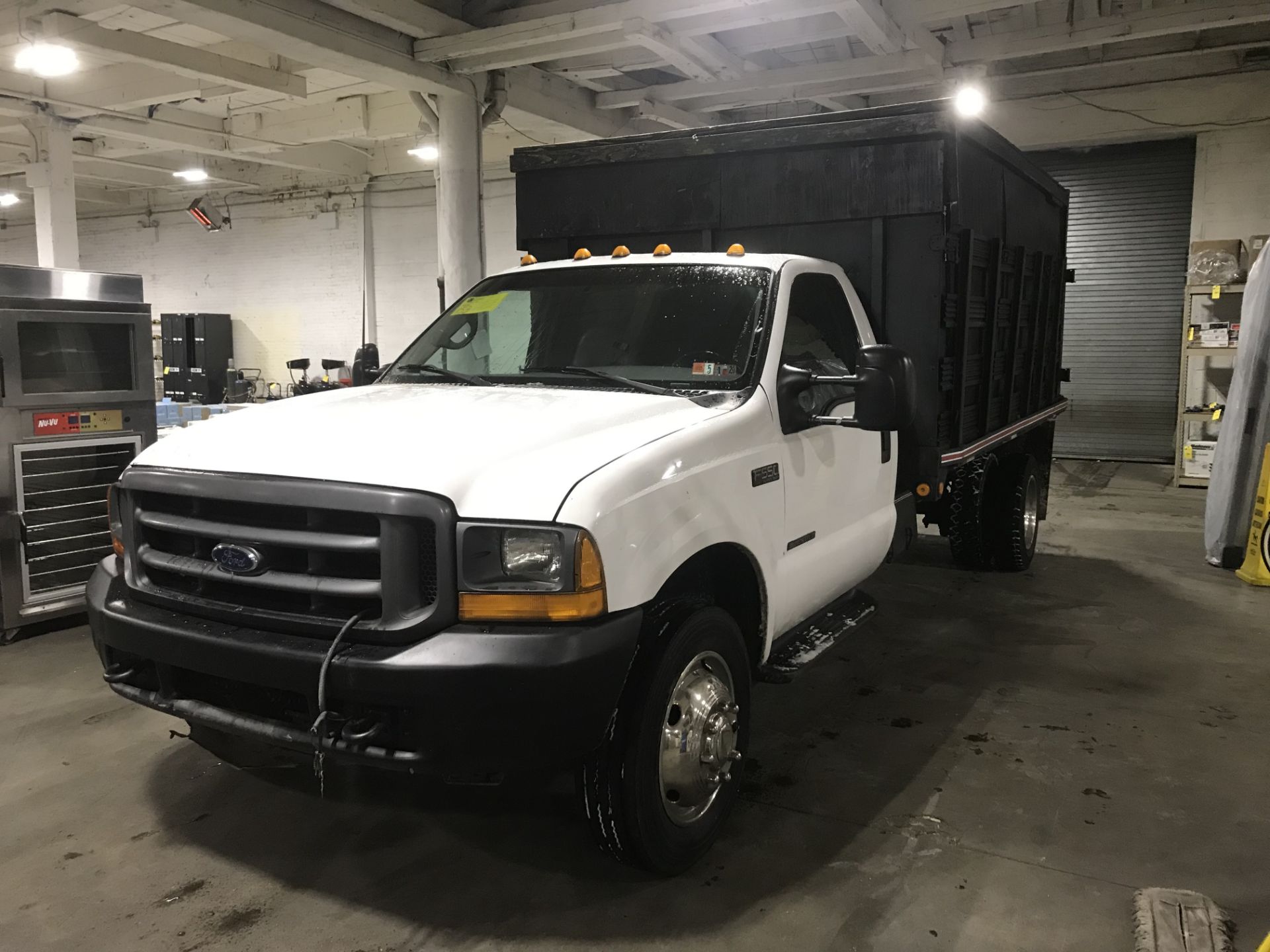 2001 Ford F-550 Diesel V8 Powerstroke 12' Stake Body Dump Truck